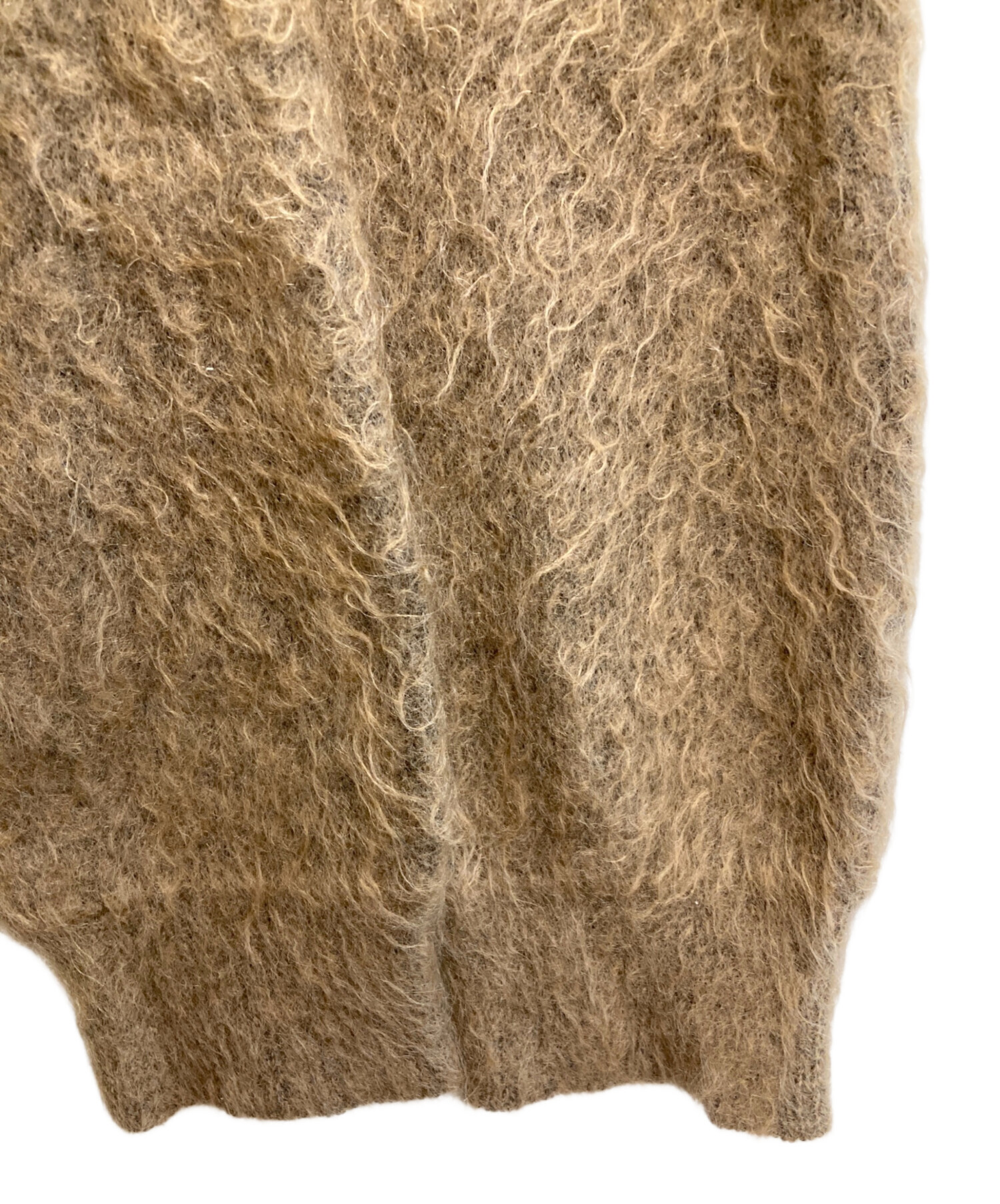 中古・古着通販】stein (シュタイン) Kid Mohair Cardigan ベージュ
