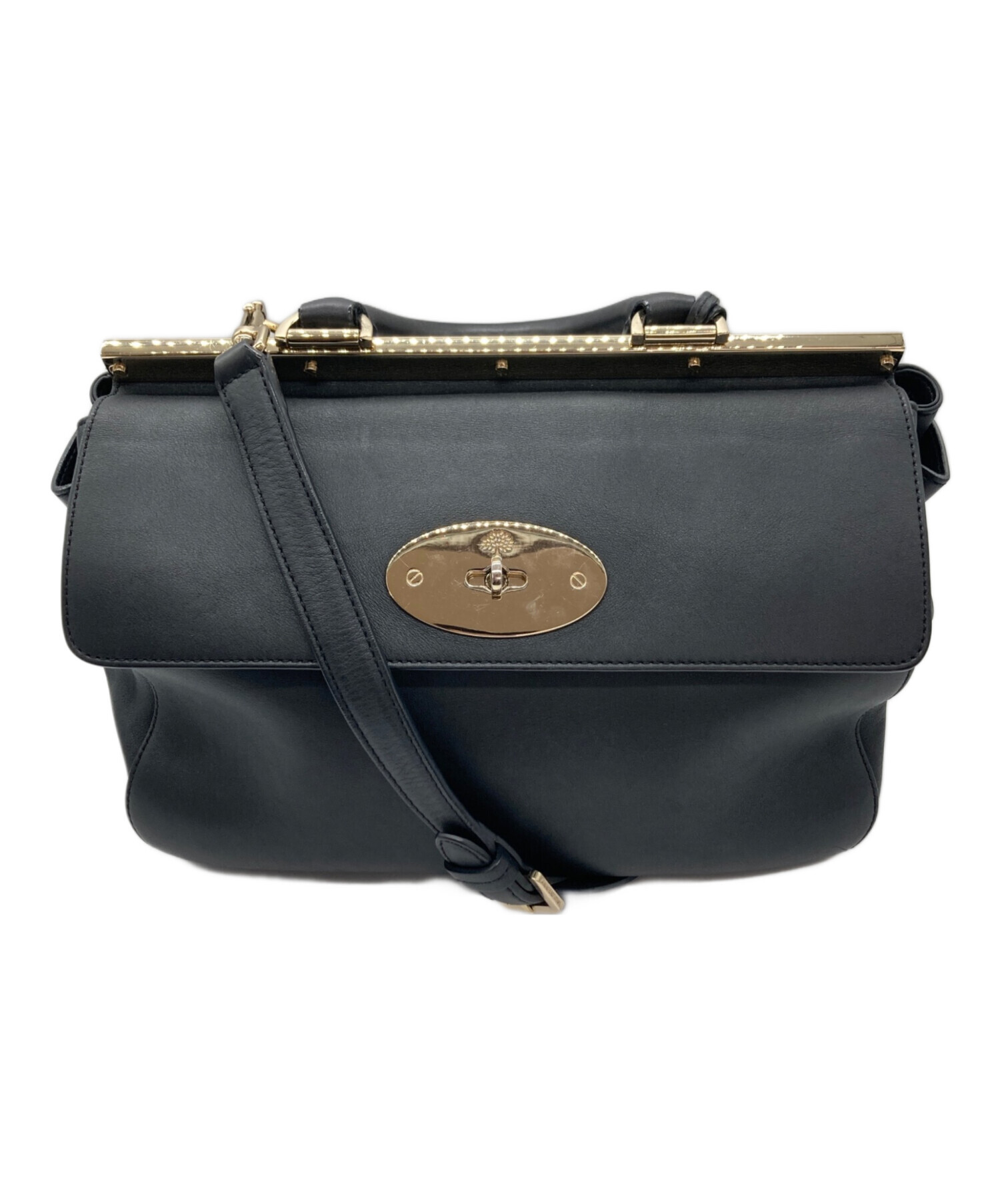 中古・古着通販】MULBERRY (マルベリー) レザーショルダーバッグ 