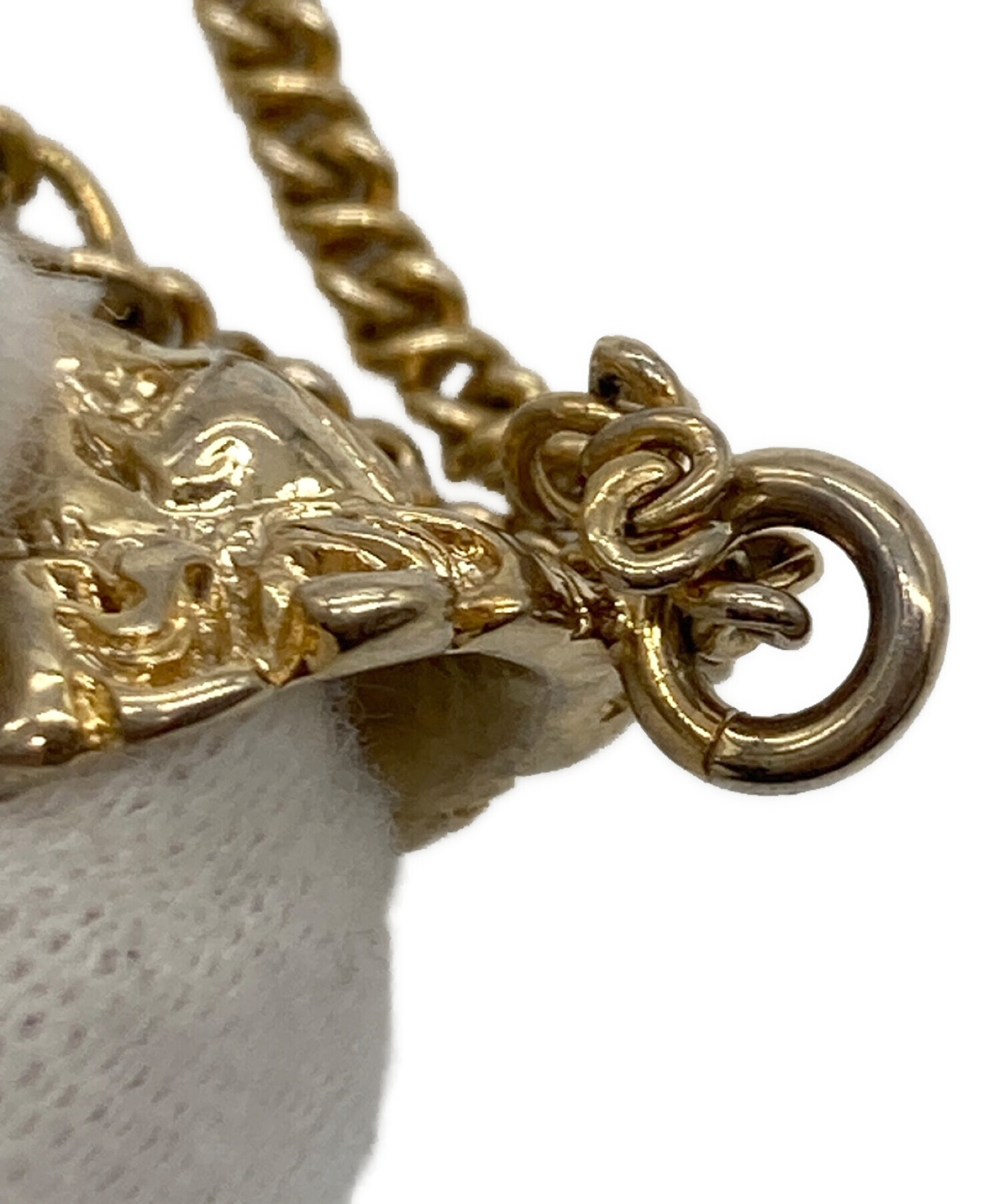 中古・古着通販】GUCCI (グッチ) クリスタルライオンヘッドネックレス