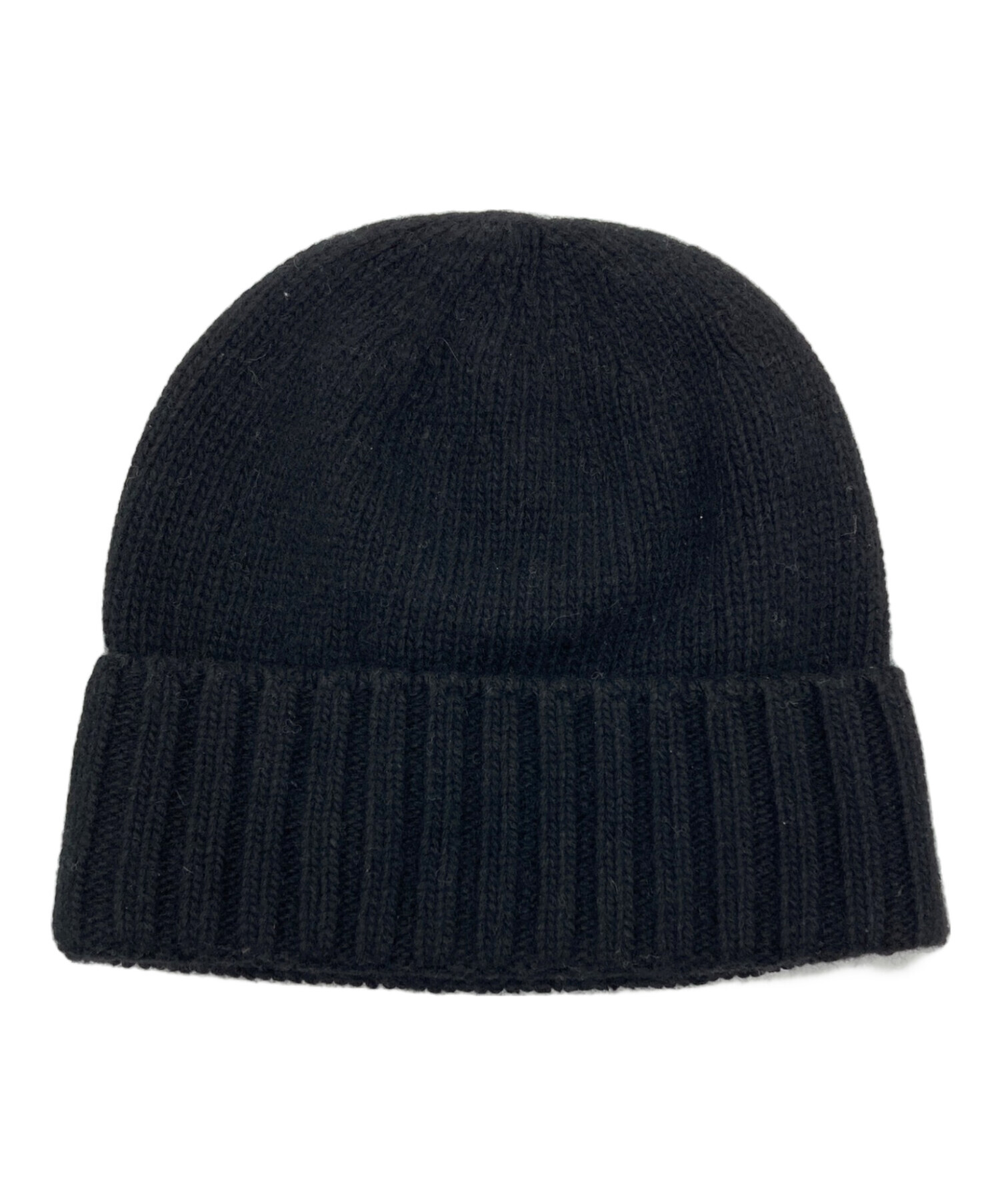 BARRIE バリー カシミヤ　リブニットキャップ 黒 未使用タグ付 中古・古着通販】BALLY (バリー) カシミヤ混ニットキャップ ブラック