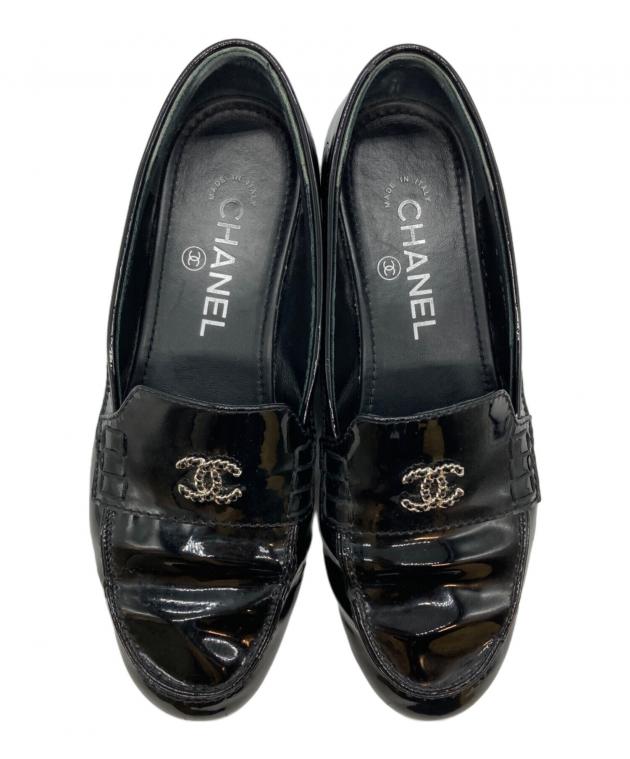 中古・古着通販】CHANEL (シャネル) ココマークチェーンローファー