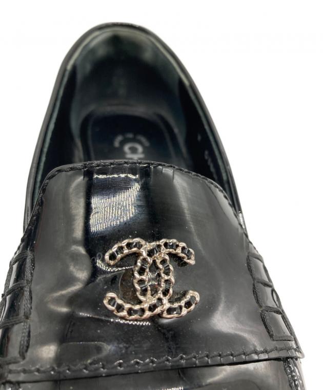 中古・古着通販】CHANEL (シャネル) ココマークチェーンローファー