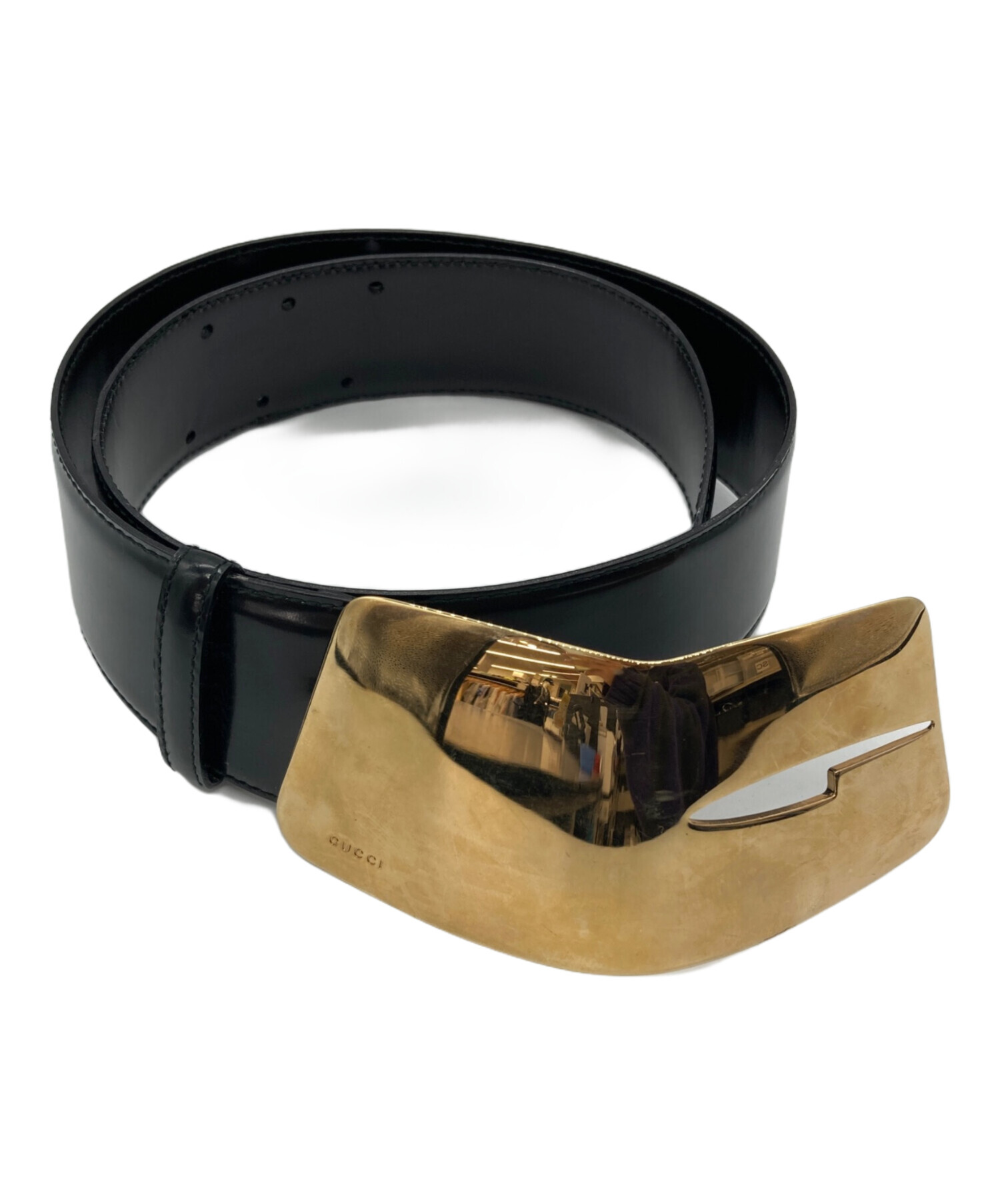 中古・古着通販】GUCCI (グッチ) ベルト ブラック サイズ:76-81cm