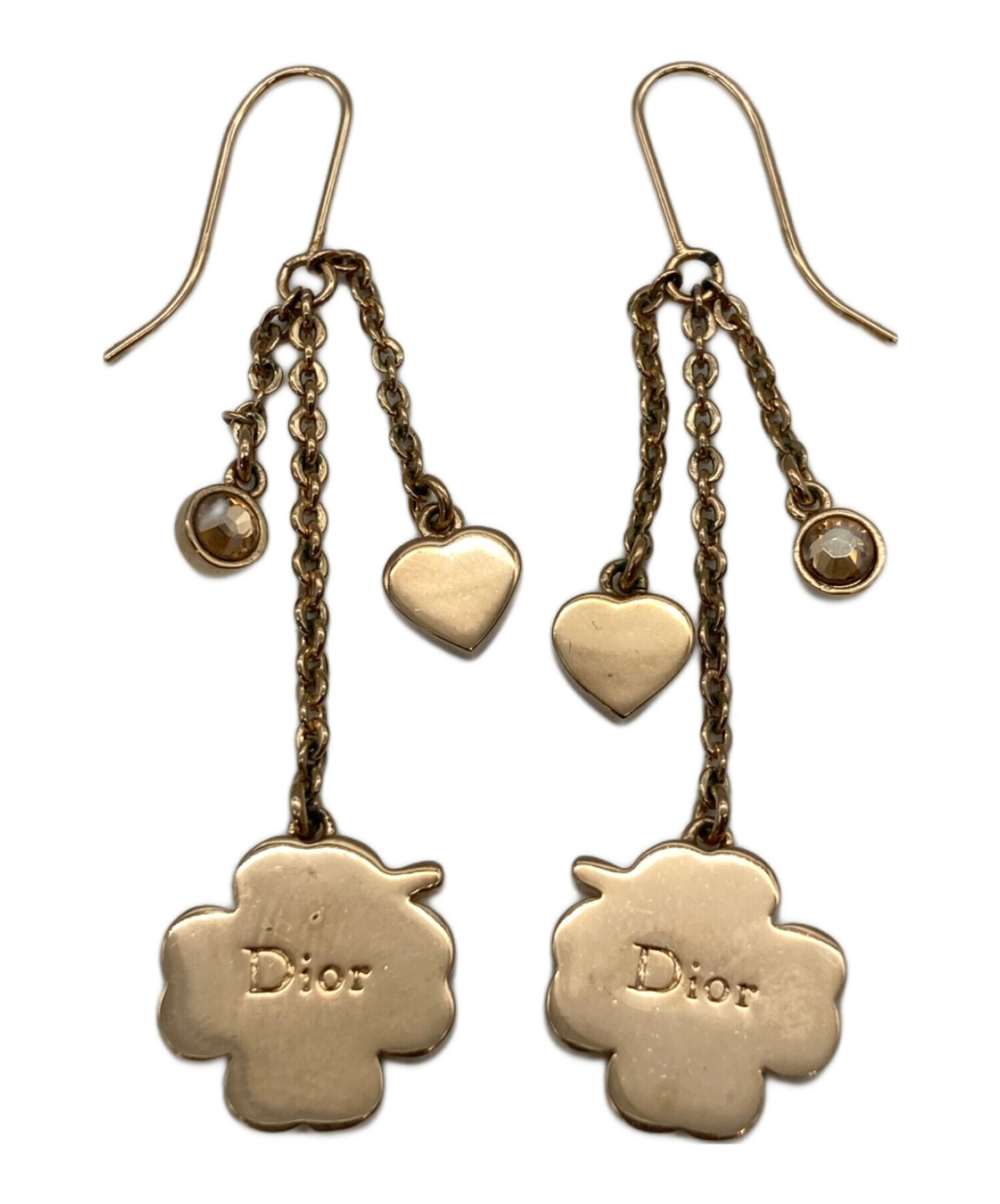 中古・古着通販】DIOR (ディオール) クローバーモチーフピアス