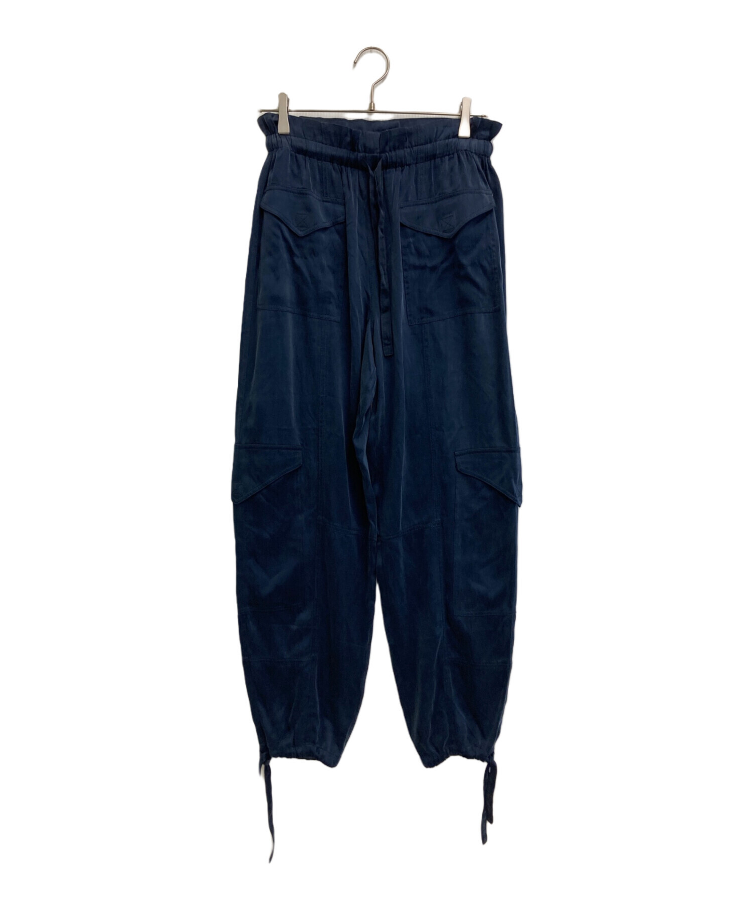専用‼️GANNI パンツ　未使用 中古・古着通販】Ganni (ガニー) WASHED SATIN PANTS ネイビー サイズ