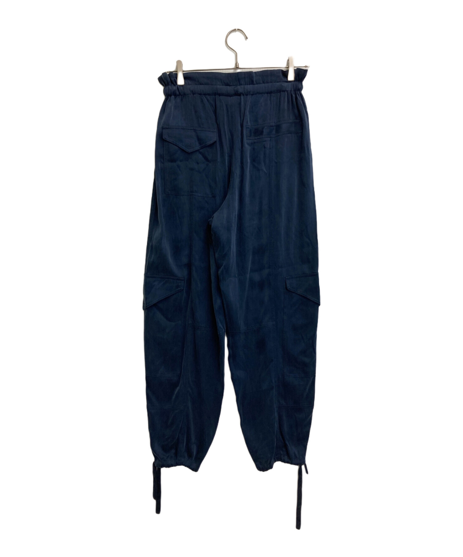 中古・古着通販】Ganni (ガニー) WASHED SATIN PANTS ネイビー サイズ