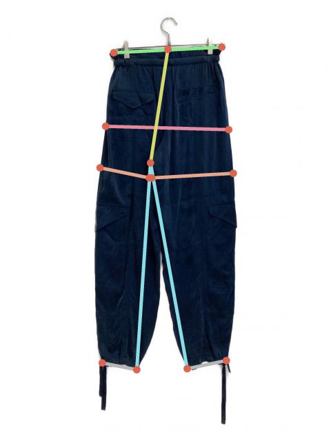 中古・古着通販】Ganni (ガニー) WASHED SATIN PANTS ネイビー サイズ