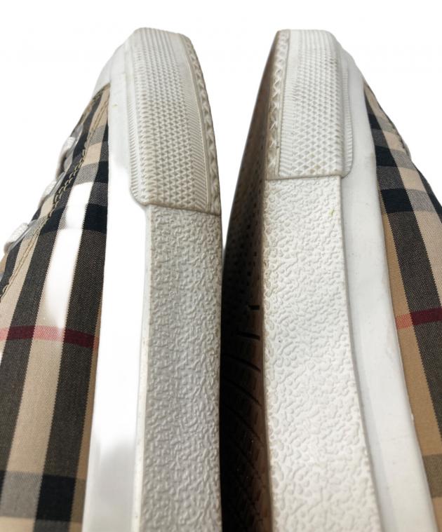 中古・古着通販】BURBERRY (バーバリー) スニーカー ブラウン サイズ