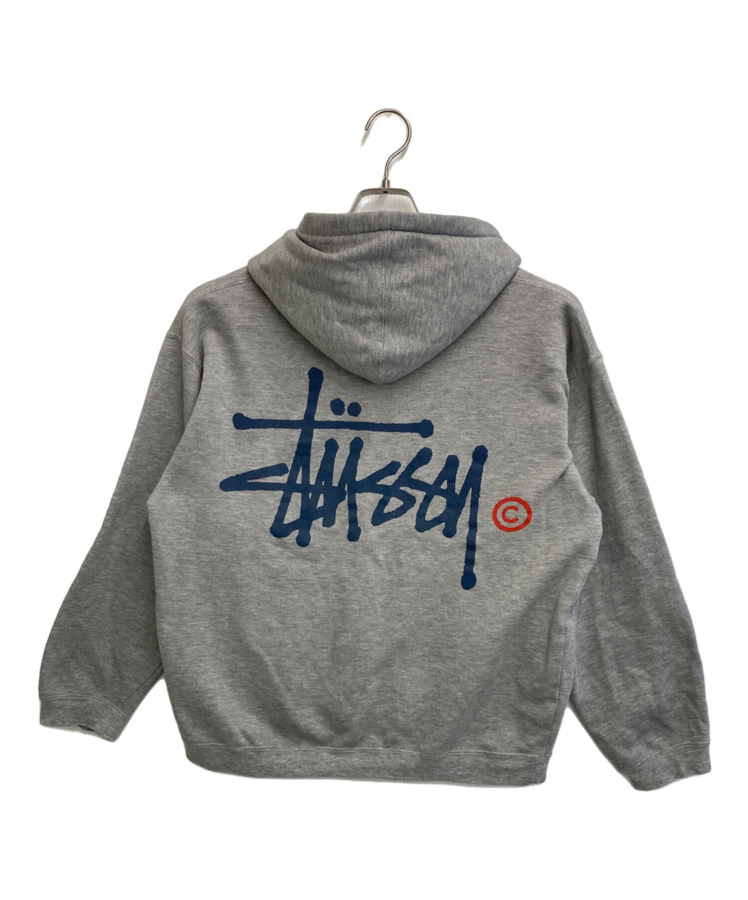 中古・古着通販】stussy (ステューシー) ロゴパーカー グレー サイズ:S