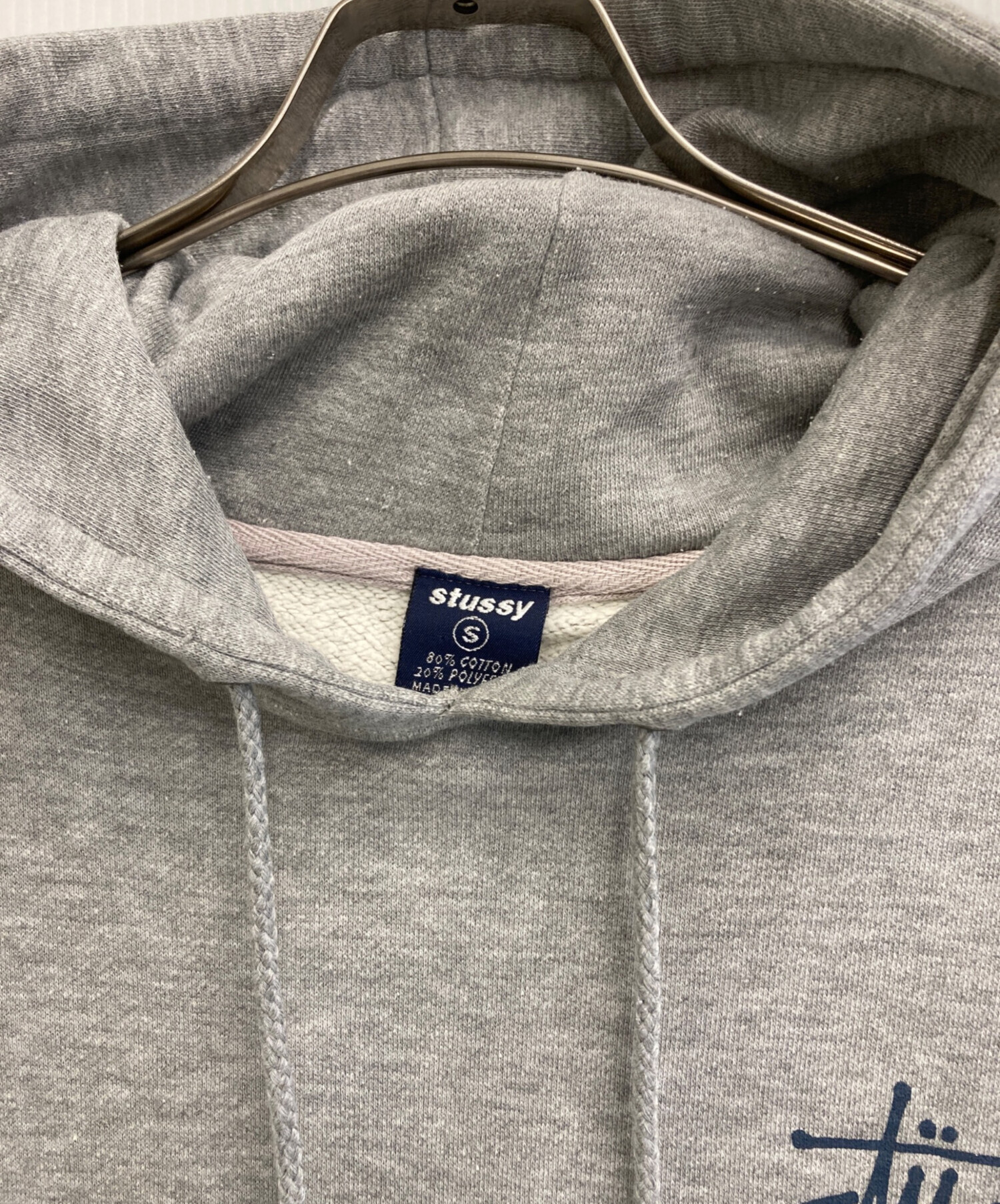 中古・古着通販】stussy (ステューシー) ロゴパーカー グレー サイズ:S