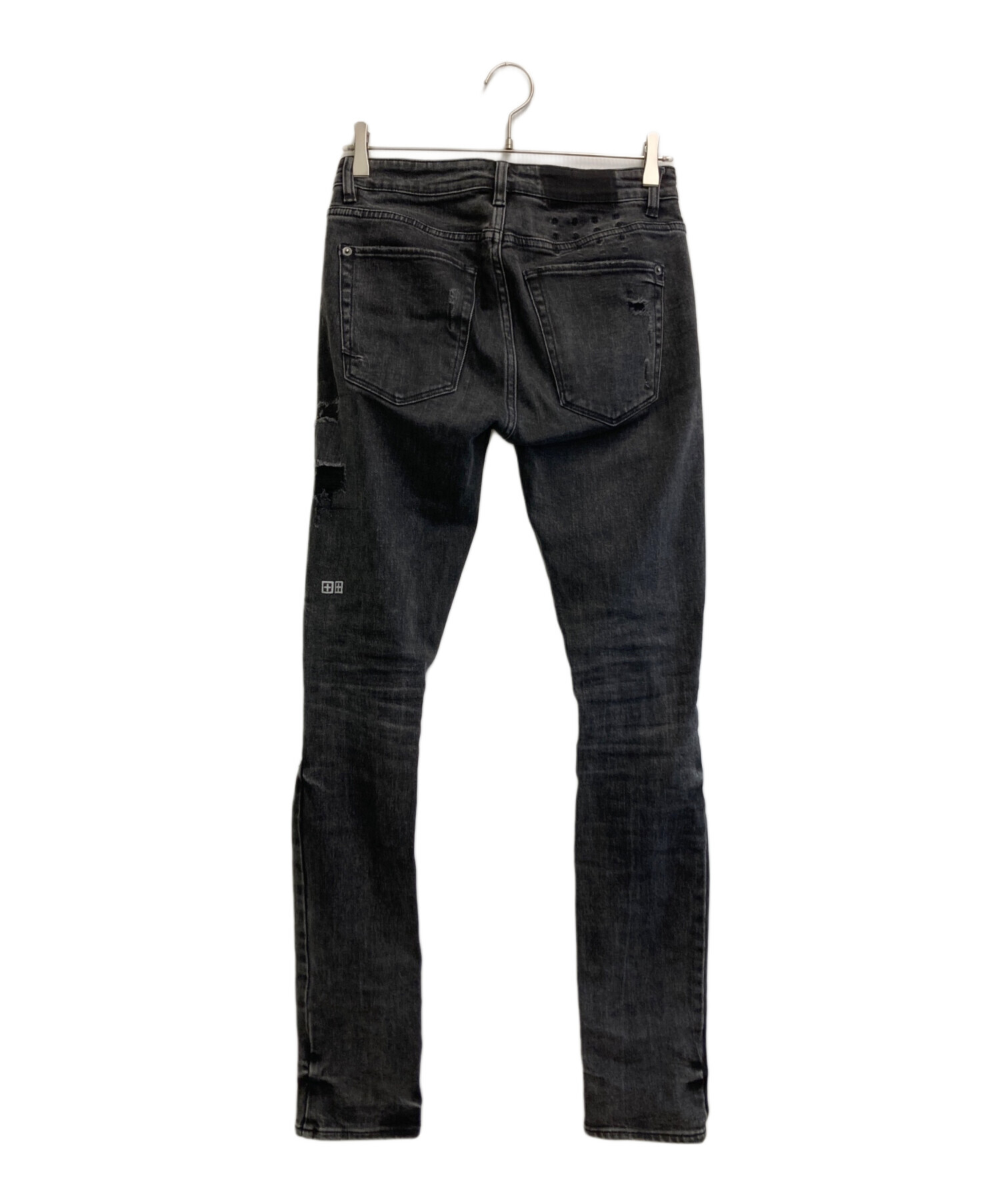 中古・古着通販】Ksubi (スビ) ダメージデニムパンツ ブラック サイズ