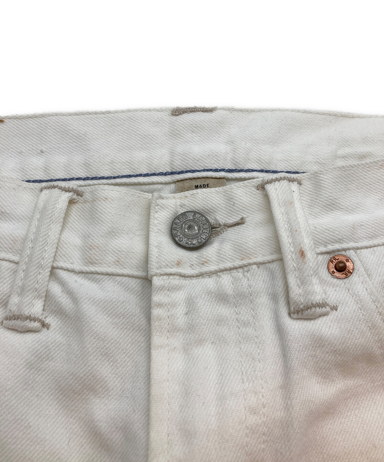 中古・古着通販】RRL (ダブルアールエル) デニムパンツ ホワイト