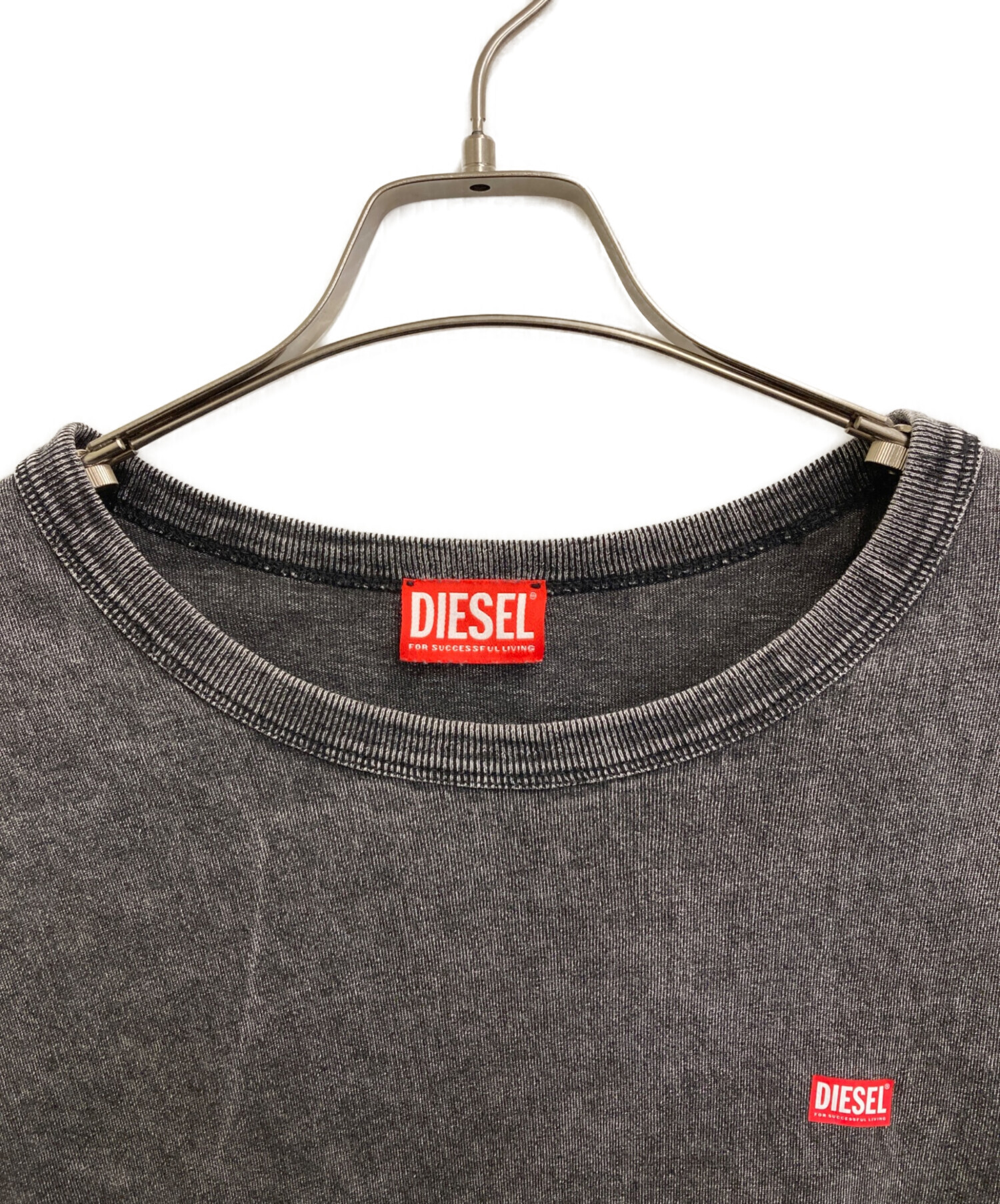 中古・古着通販】DIESEL (ディーゼル) Denim effect Tシャツ ブラック 