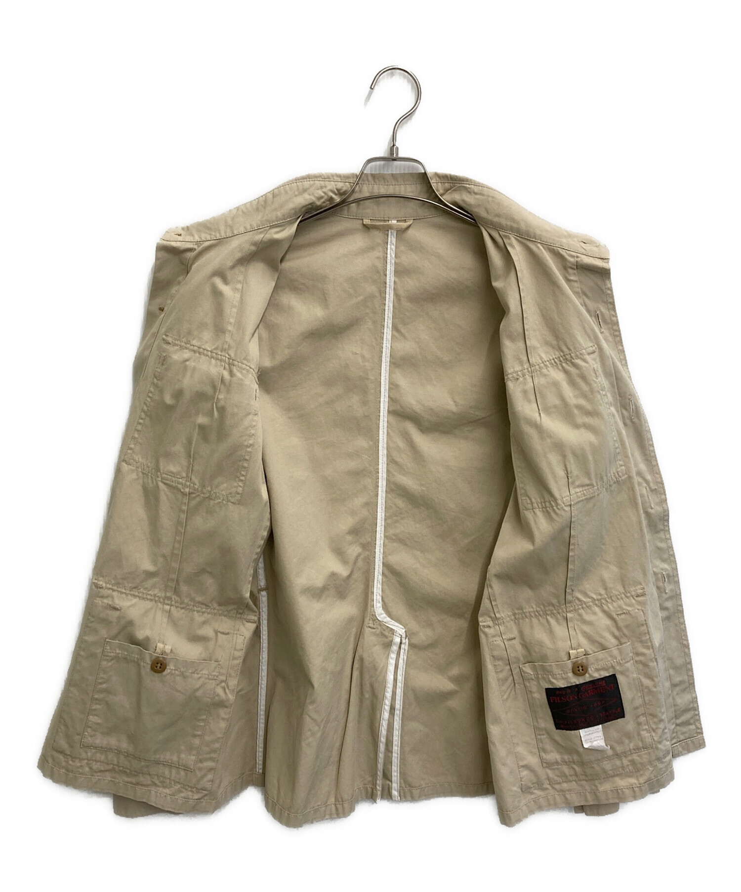 中古・古着通販】FILSON (フィルソン) サファリジャケット ベージュ 