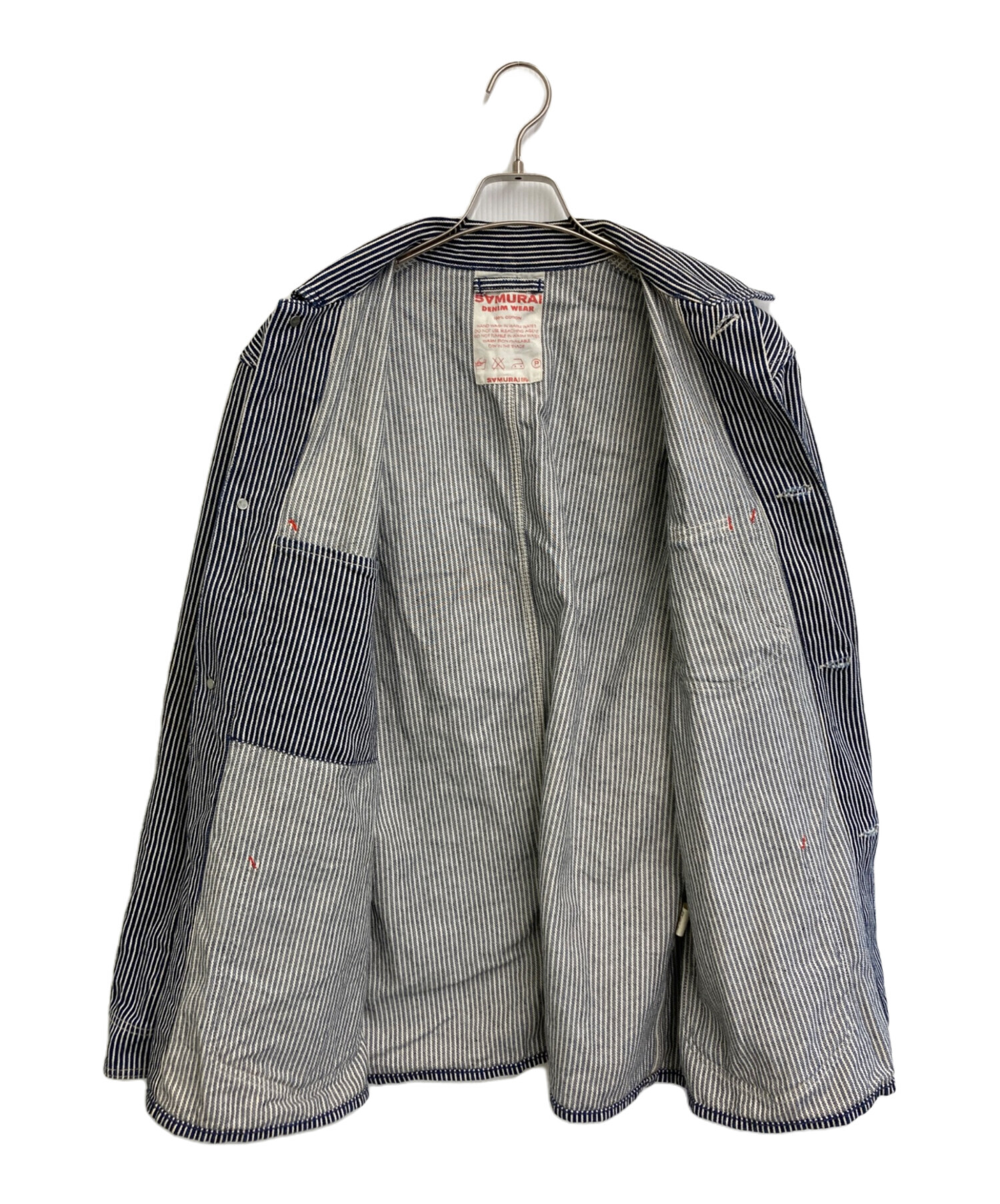 セレクト古着さん専用　SAMURAI JEANS インディゴデニムカバーオール 中古・古着通販】SAMURAI JEANS (サムライジーンズ) デニム