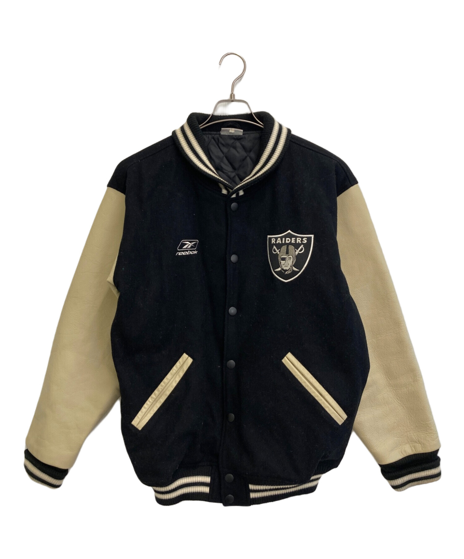 中古・古着通販】REEBOK (リーボック) RAIDERSスタジャン アイボリー