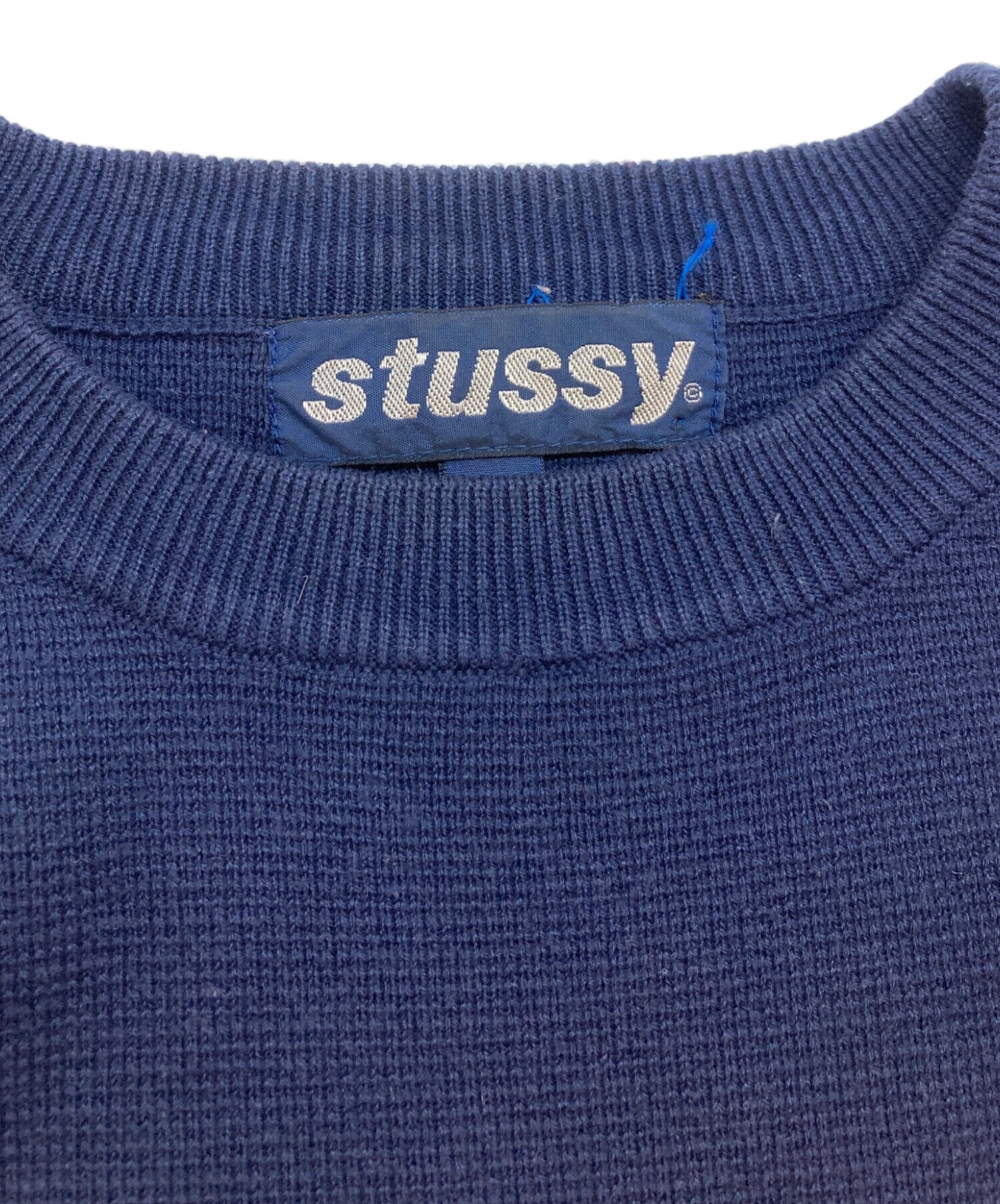 中古・古着通販】stussy (ステューシー) ニット ネイビー サイズ:SIZE 