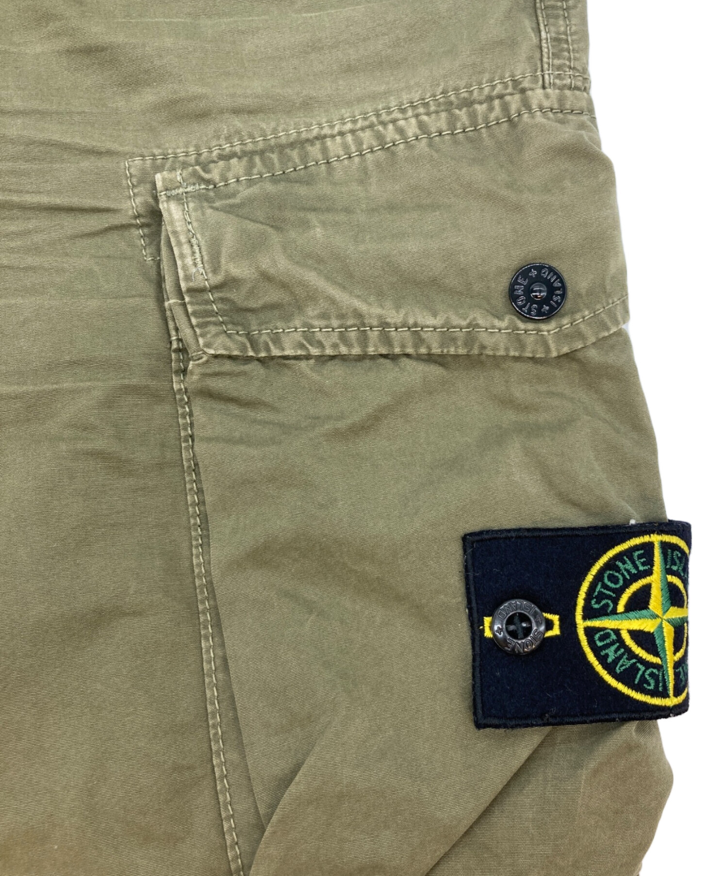 STONE  カーゴパンツ オリーブグリーン　W31 中古・古着通販】STONE ISLAND (ストーンアイランド) カーゴパンツ