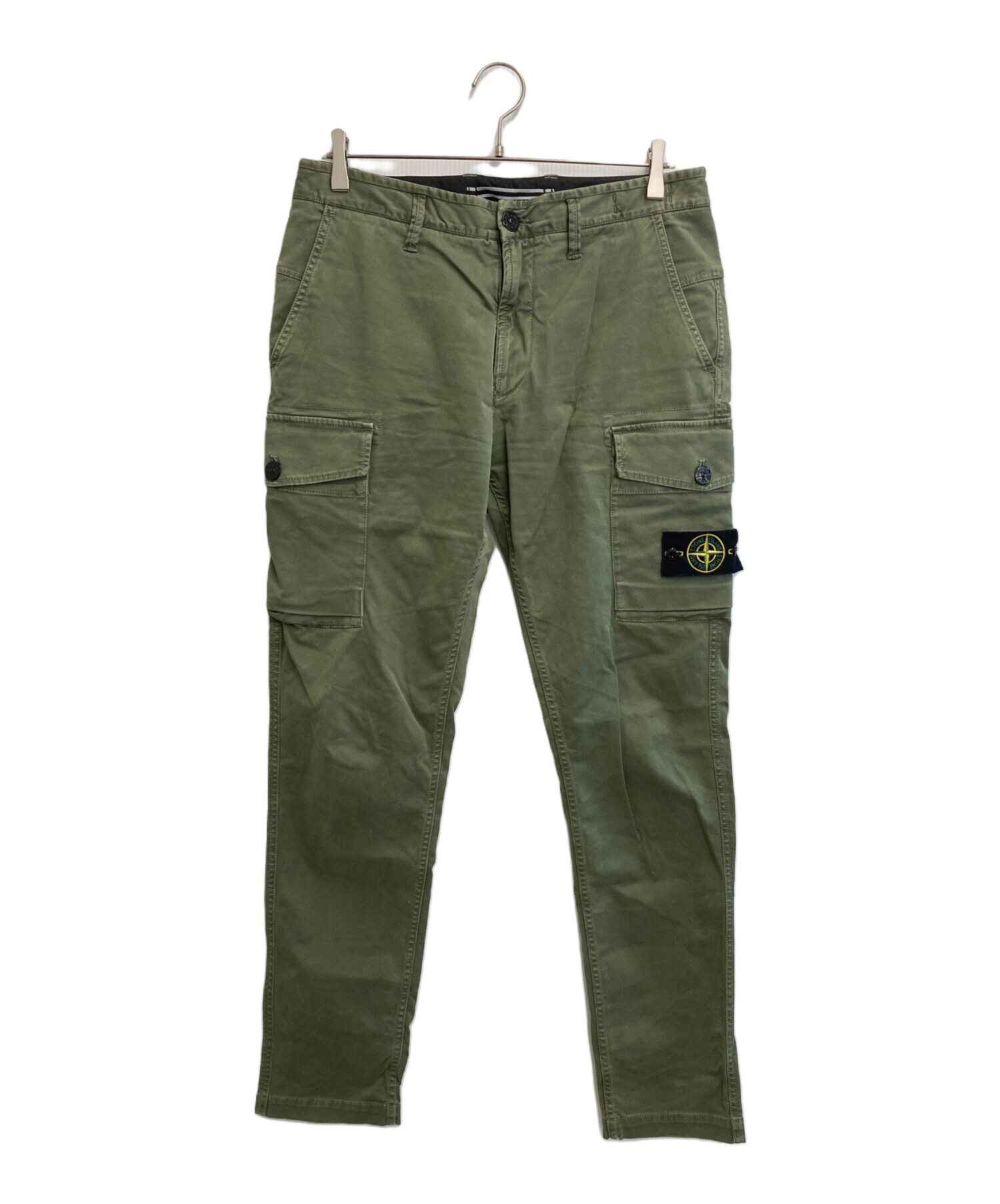 STONE  カーゴパンツ オリーブグリーン 新品タグ付き 中古・古着通販】STONE ISLAND (ストーンアイランド) ガーメントダイ
