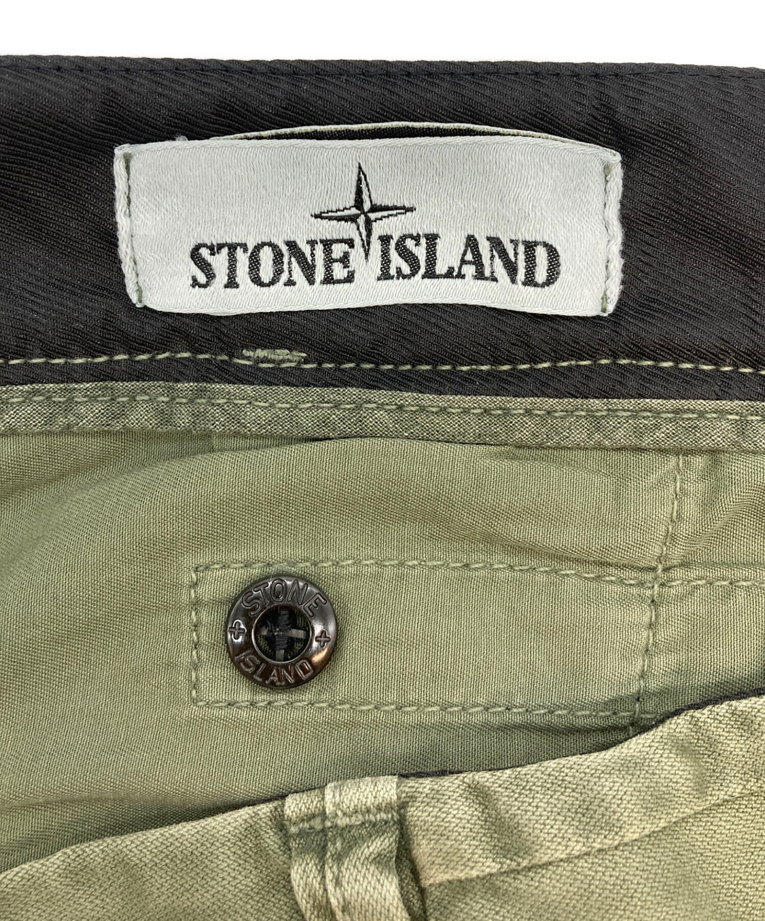 【希少/正規品】定価71,500円 STONE カーゴパンツ W31 STONE ISLAND（ストーン アイランド） メンズ カーゴパンツ ロゴ