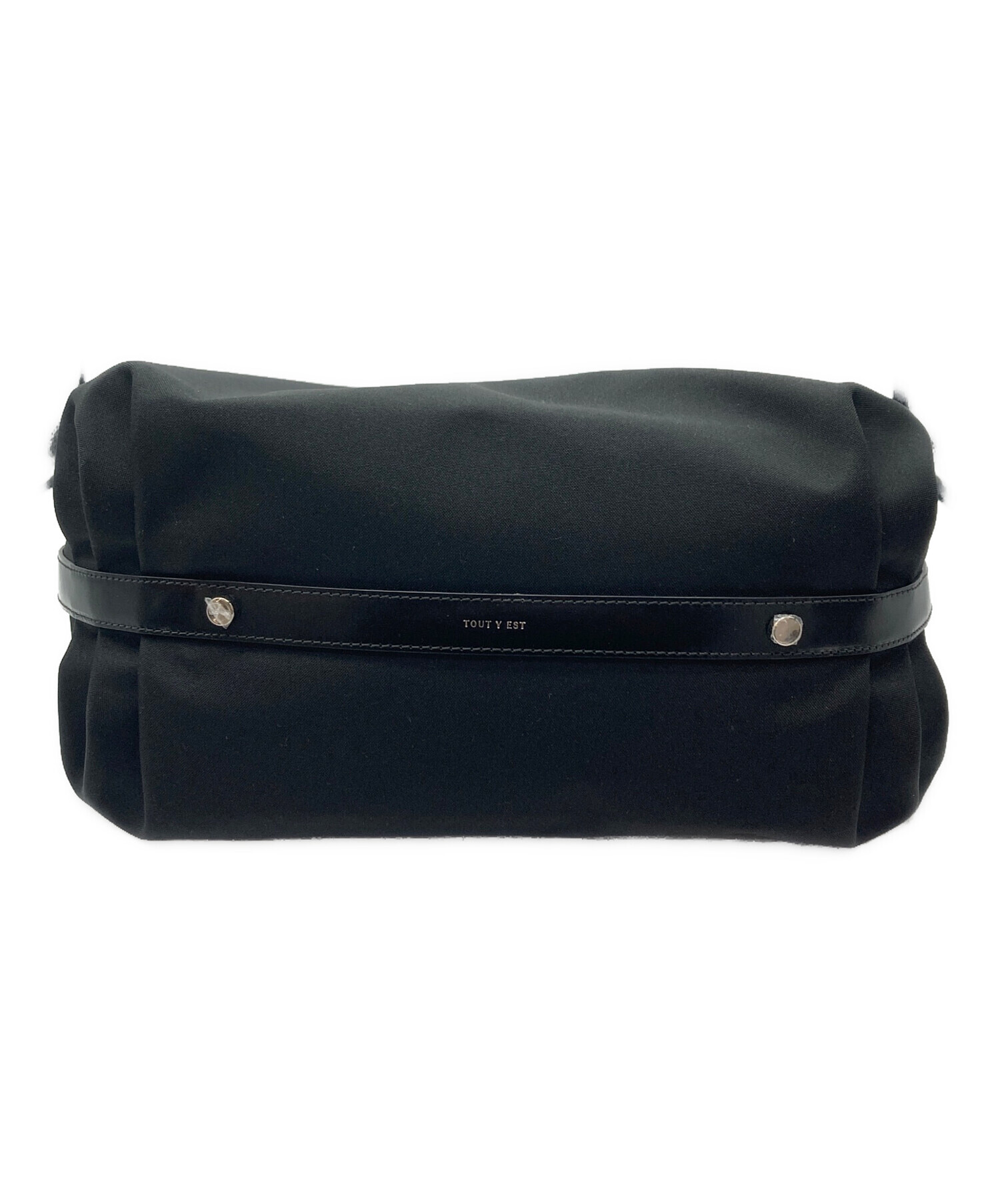 中古・古着通販】TOUT Y EST (トゥティエ) SAC CANOT TOIL ブラック 