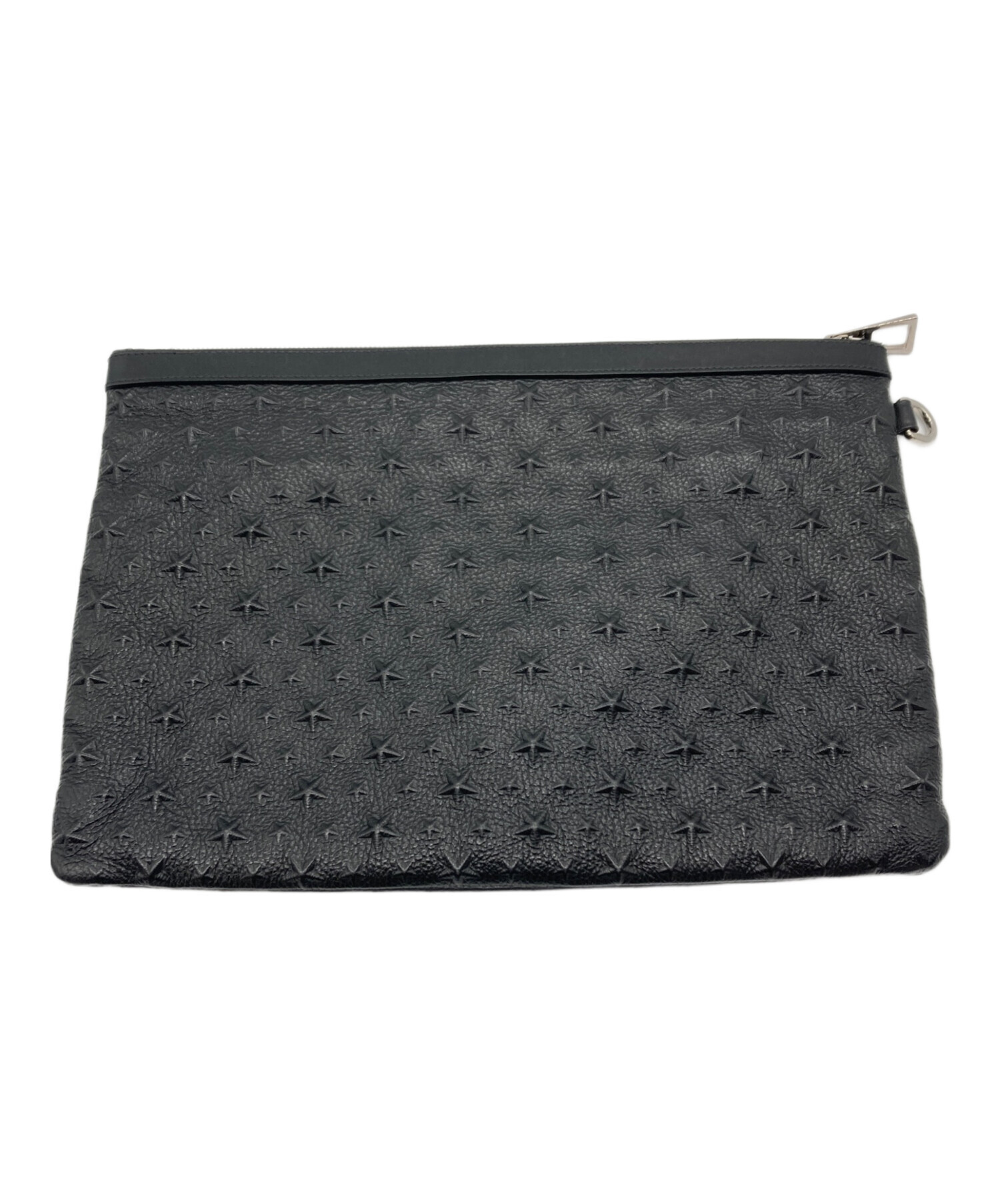 中古・古着通販】JIMMY CHOO (ジミーチュウ) エンボスレザークラッチ 