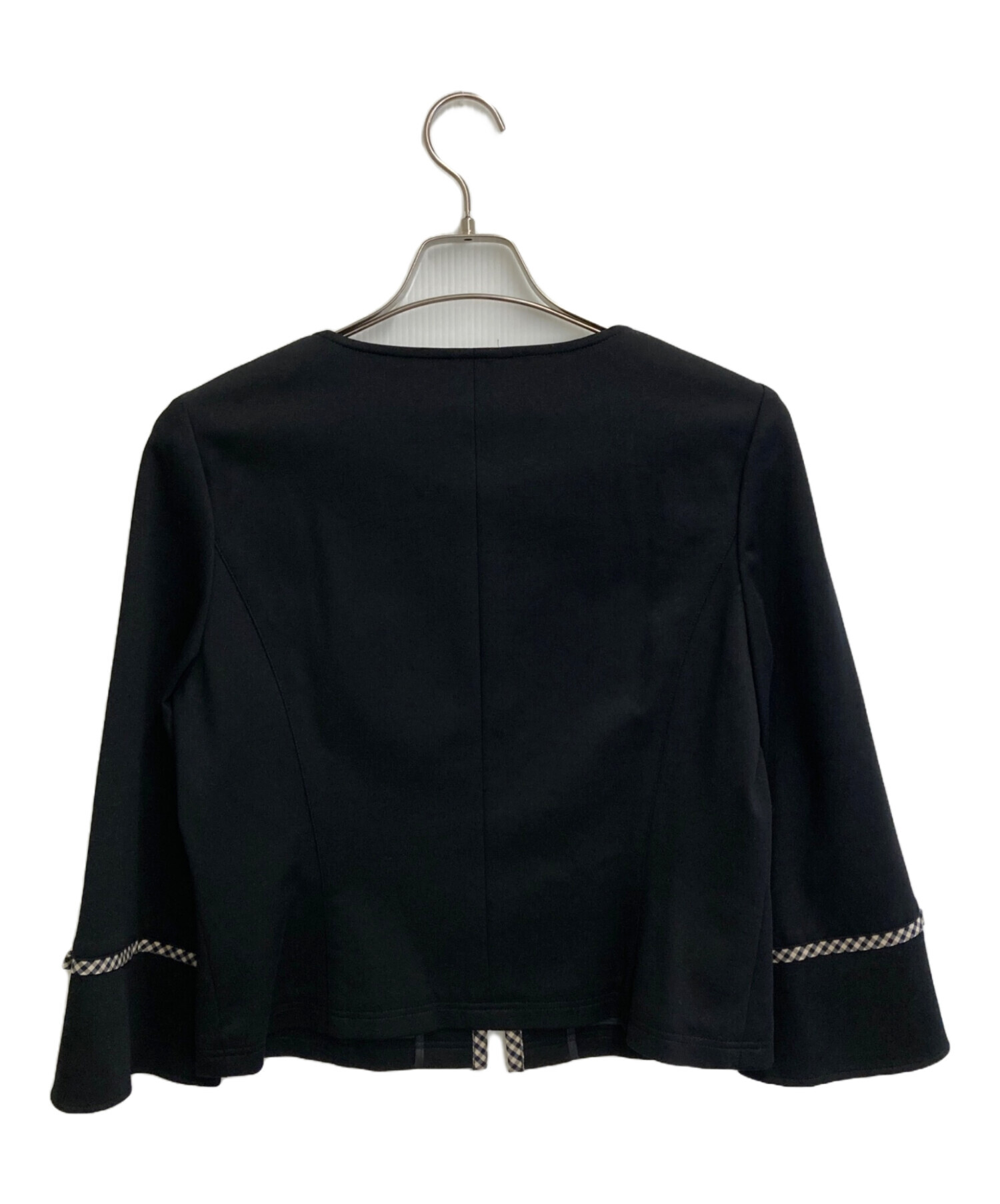 M'S GRACY グレー ノーカラージャケット 38　未使用 中古・古着通販】M'S GRACY (エムズグレイシー) ノーカラージャケット