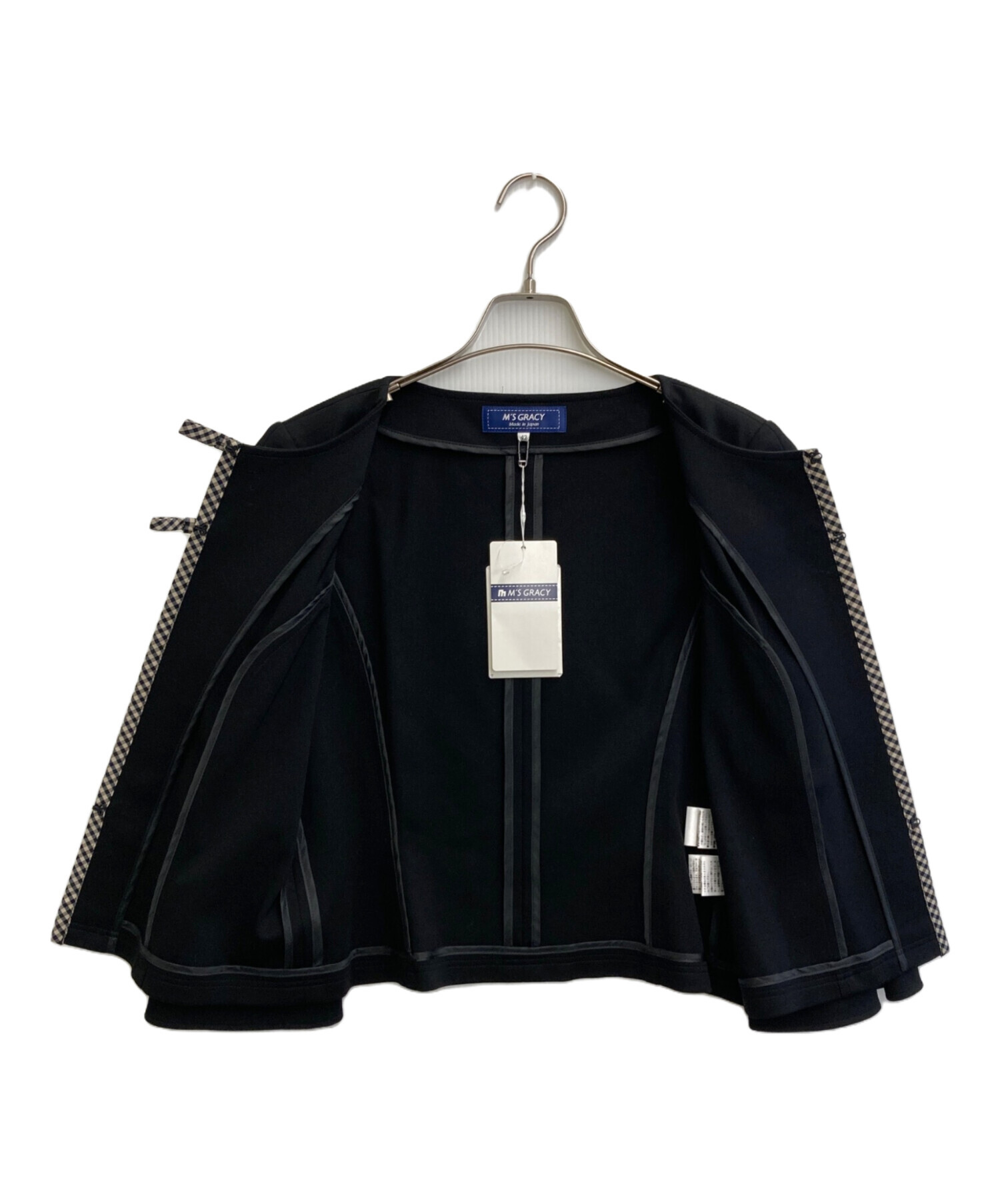 中古・古着通販】M'S GRACY (エムズグレイシー) ノーカラージャケット