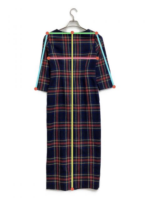 中古・古着通販】JENNE (ジェンヌ) フレンチレトロチェックワンピース