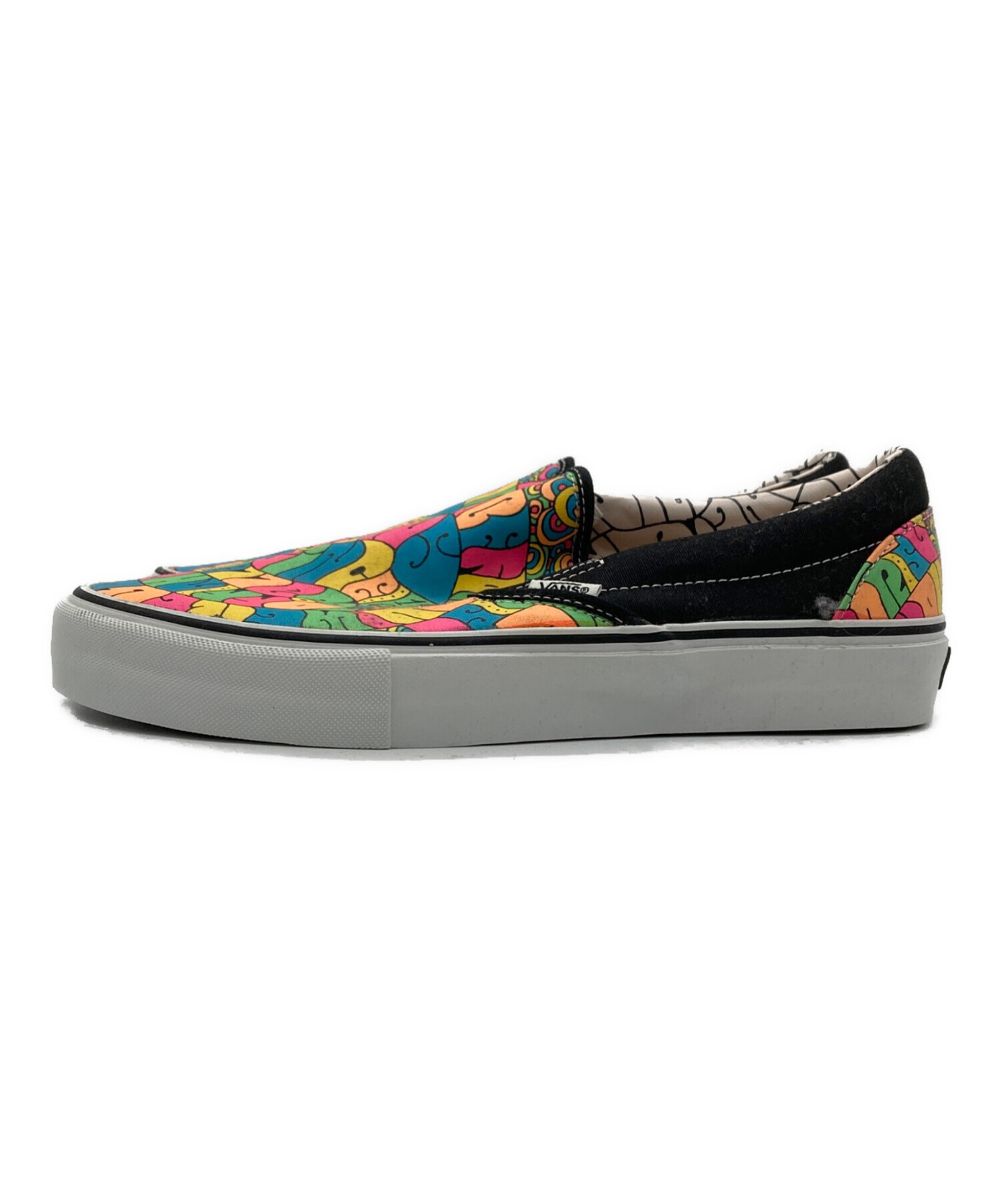 中古・古着通販】VANS (ヴァンズ) スリッポン マルチカラー サイズ:US9 