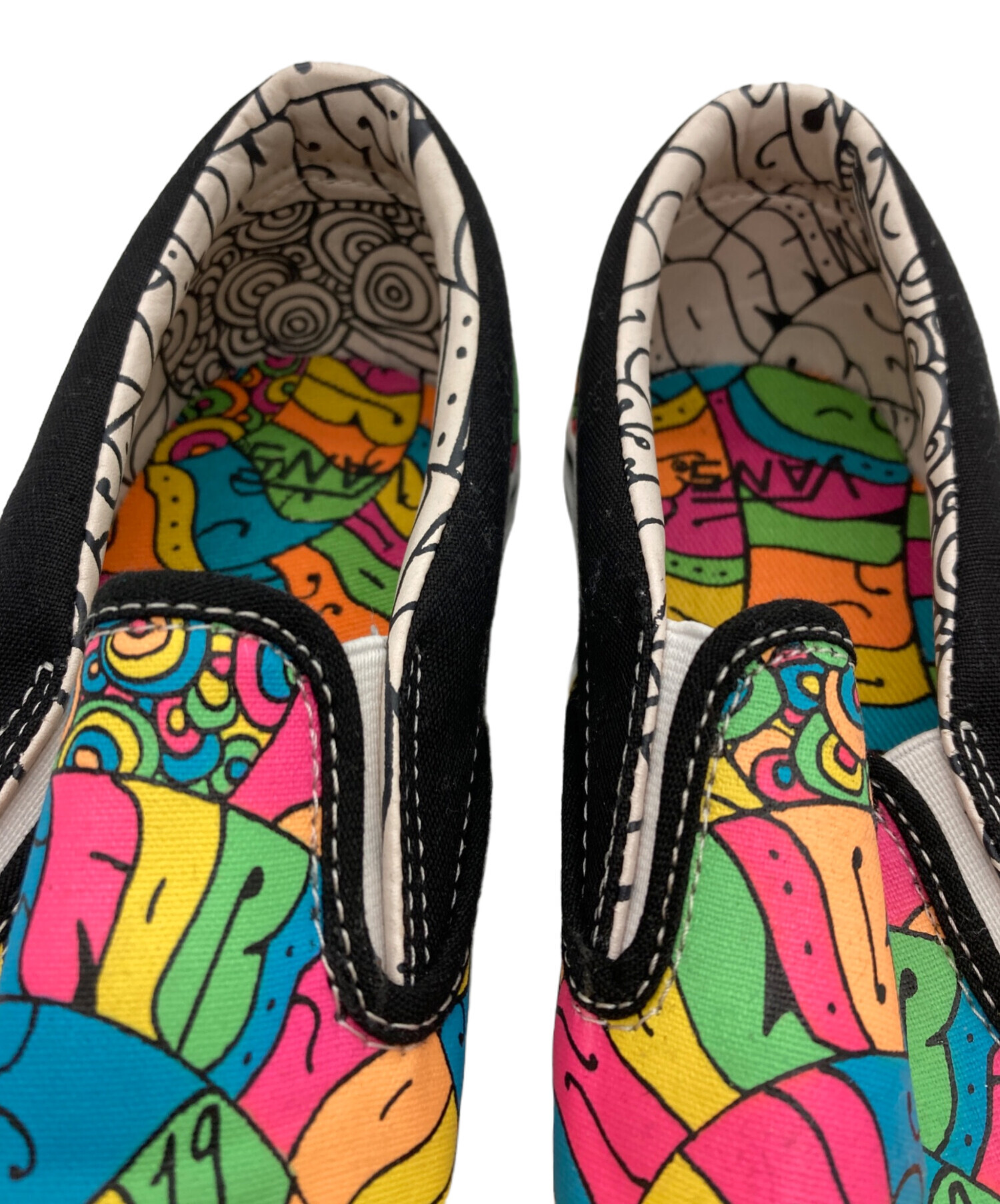 中古・古着通販】VANS (ヴァンズ) スリッポン マルチカラー サイズ:US9 