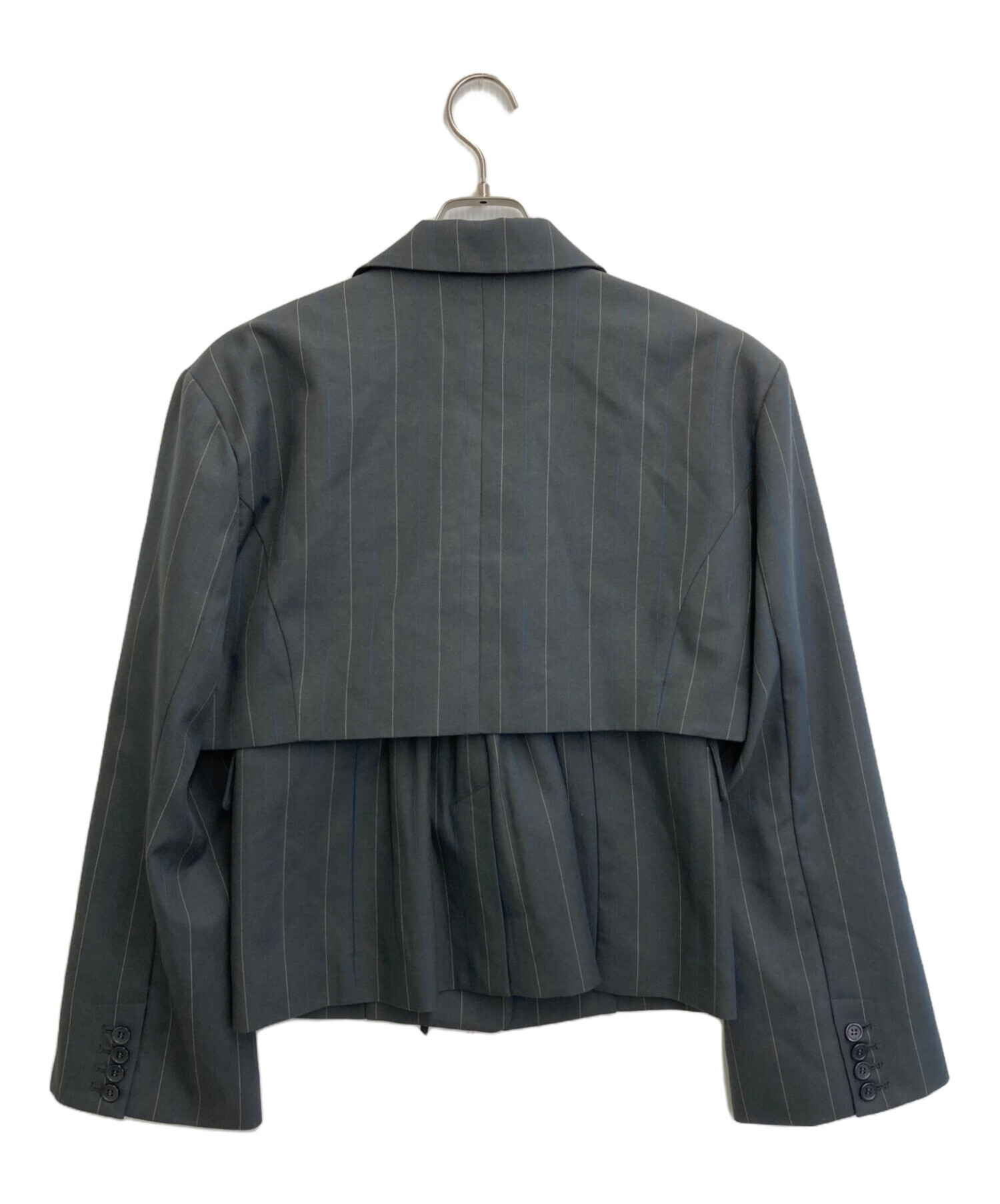 中古・古着通販】AMERI (アメリ) 26SS DEFORMATION PINSTRIPE JACKET