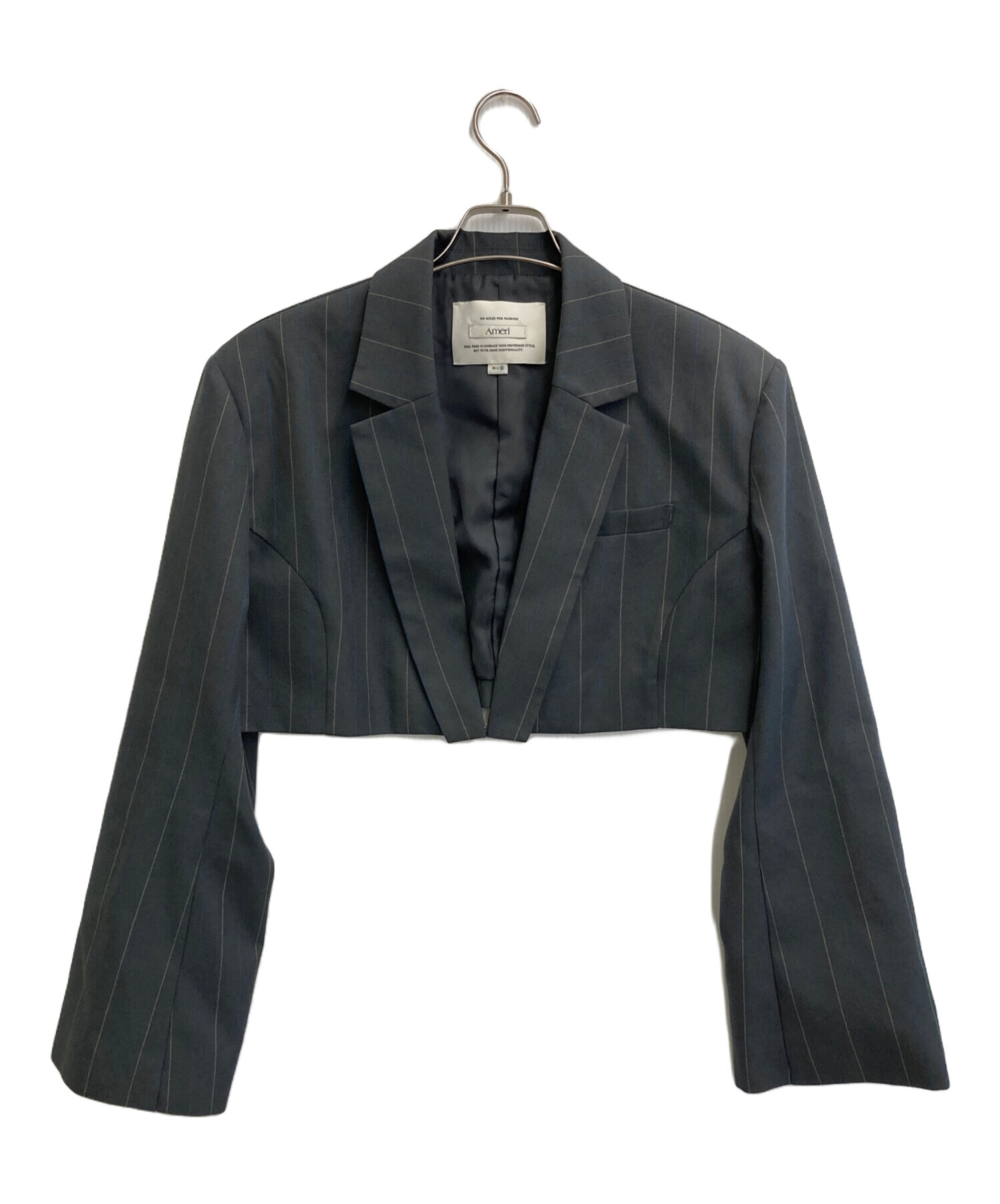 中古・古着通販】AMERI (アメリ) 26SS DEFORMATION PINSTRIPE JACKET