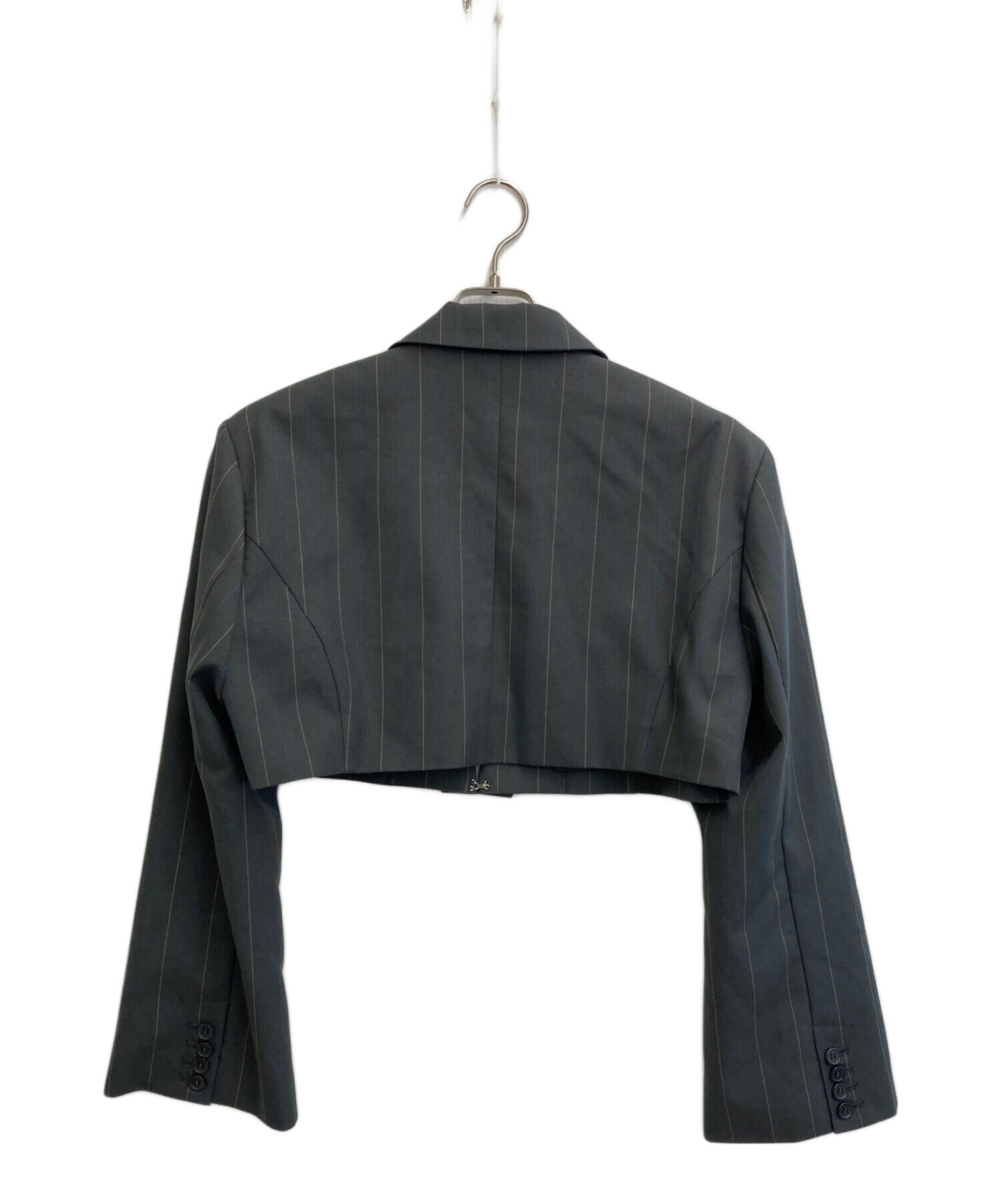 中古・古着通販】AMERI (アメリ) 26SS DEFORMATION PINSTRIPE JACKET