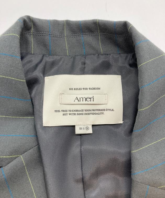 中古・古着通販】AMERI (アメリ) 26SS DEFORMATION PINSTRIPE JACKET
