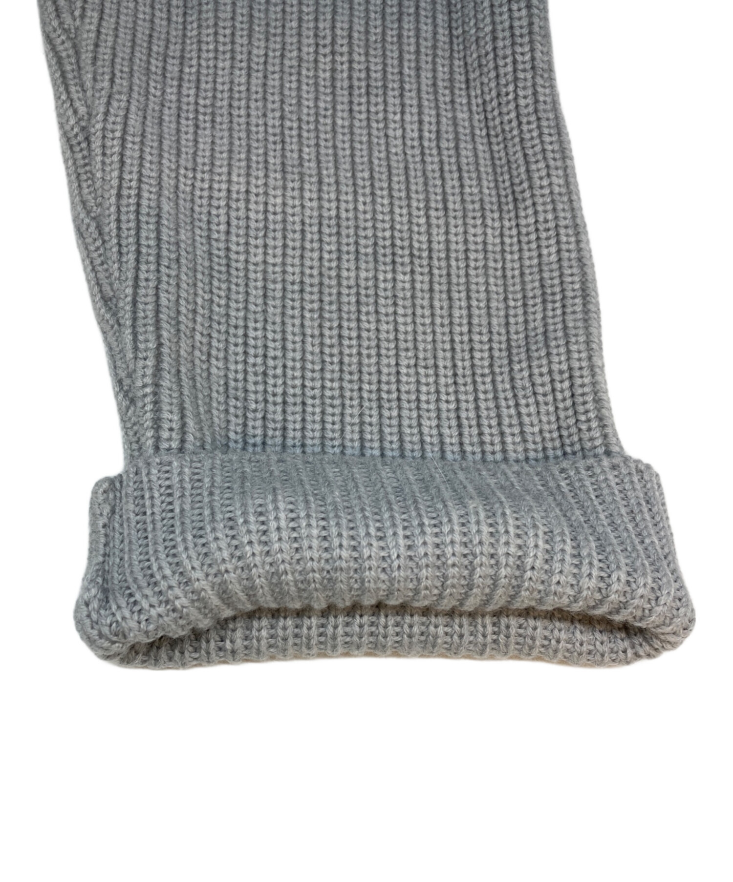 約5万 24AW 美品 ADORE アドーア ケープニット38 グレー 中古・古着通販】ADORE (アドーア) ニット切替ポンチョ グレー サイズ