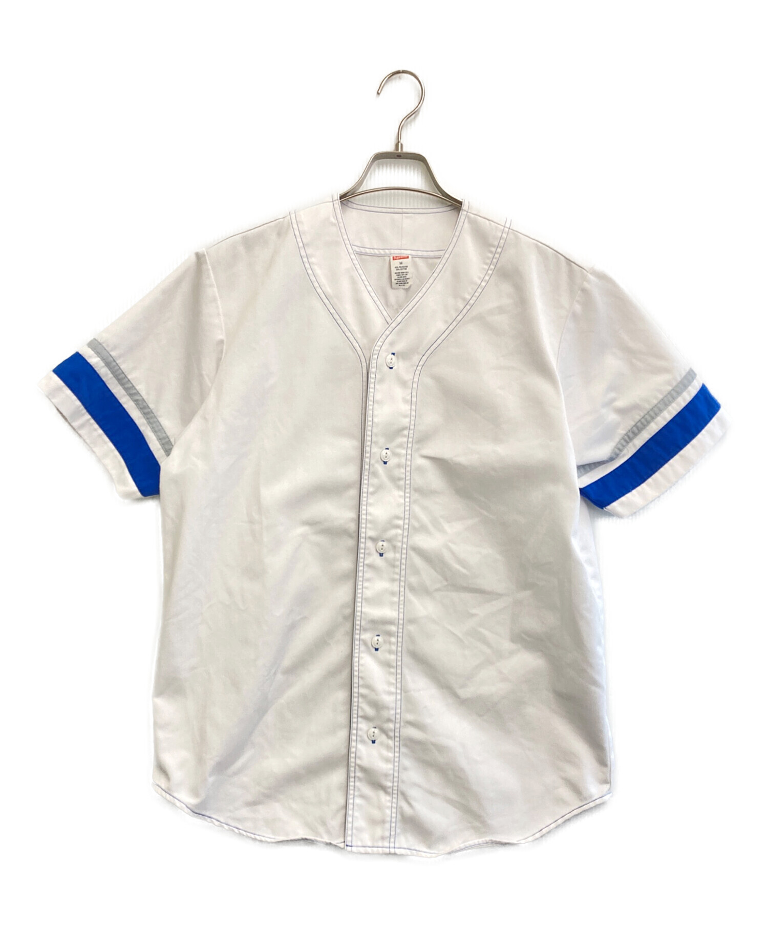 中古・古着通販】SUPREME (シュプリーム) ベースボールシャツ ホワイト
