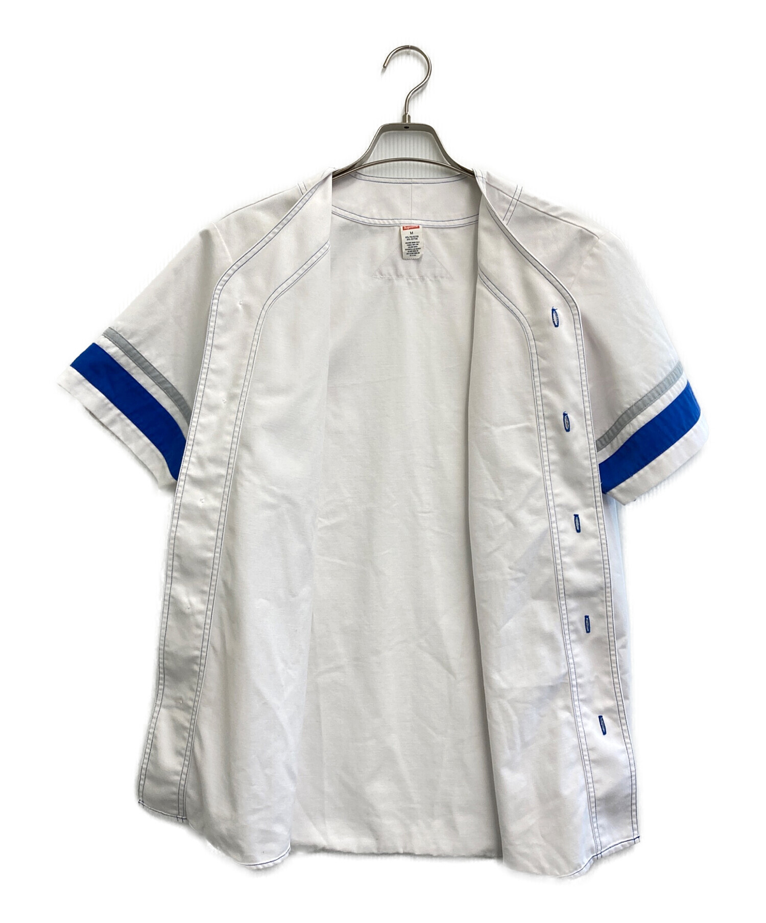 中古・古着通販】SUPREME (シュプリーム) ベースボールシャツ ホワイト
