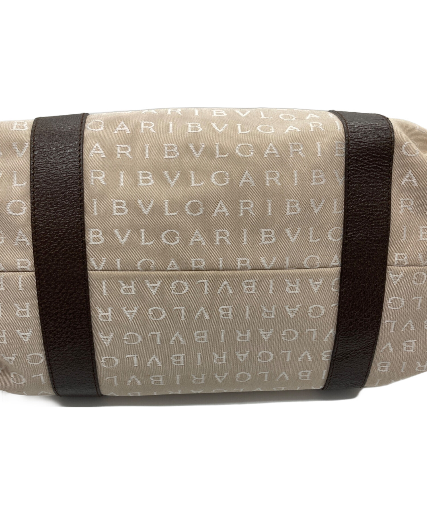 中古・古着通販】BVLGARI (ブルガリ) ロゴマニアトートバッグ ベージュ