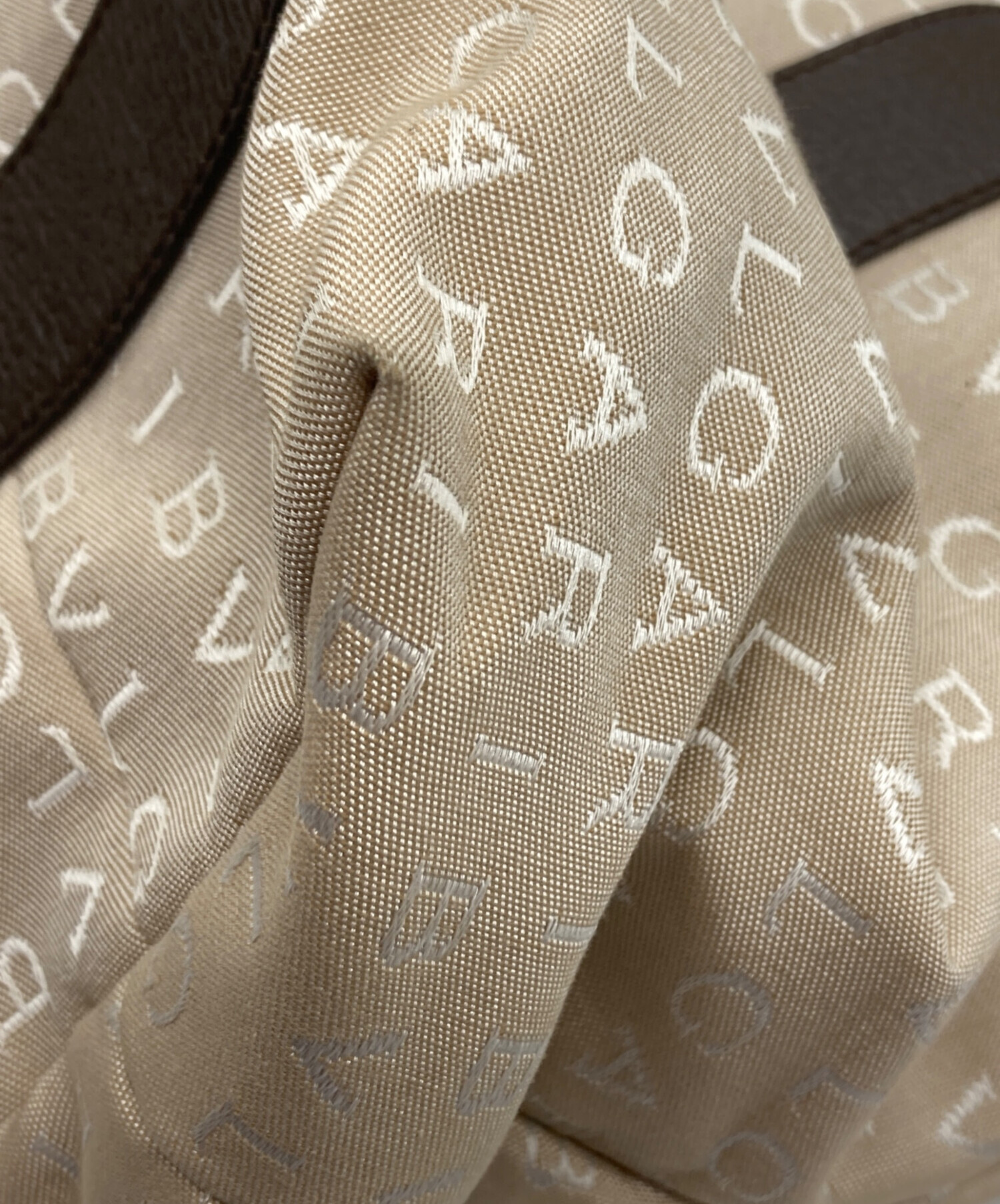 中古・古着通販】BVLGARI (ブルガリ) ロゴマニアトートバッグ ベージュ