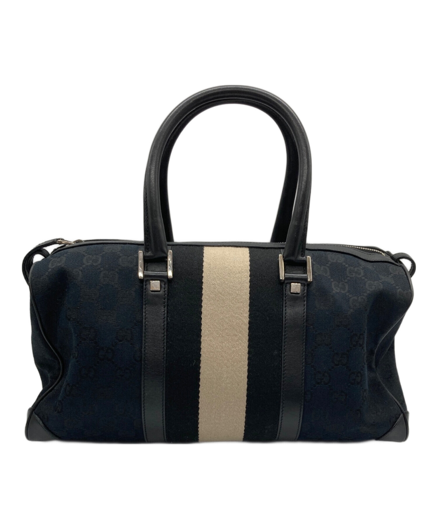 GUCCI GGキャンバス ボストンバッグ　鑑定済 中古・古着通販】GUCCI (グッチ) GGキャンバス ボストンバッグ