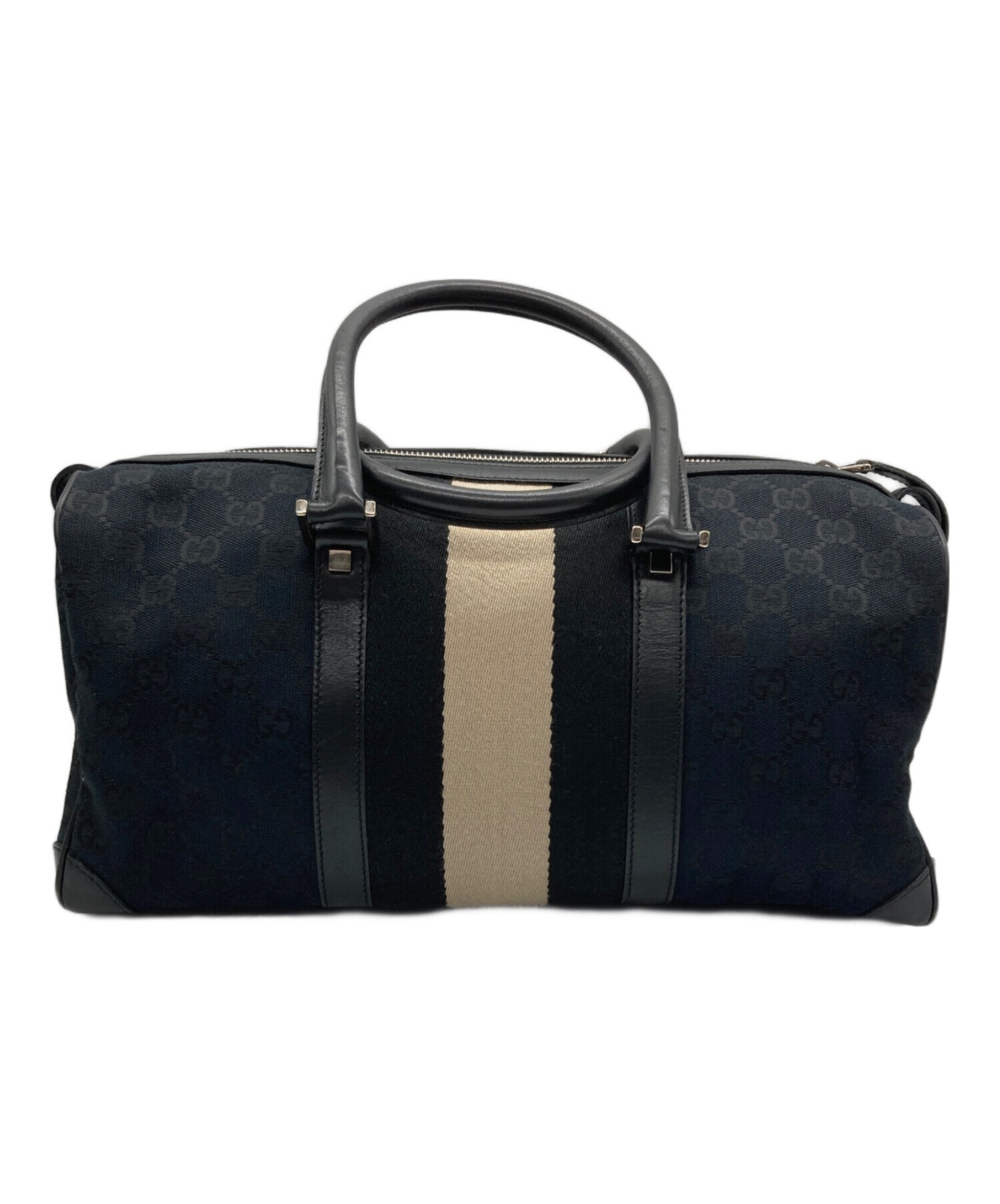 GUCCI GGキャンバス ボストンバッグ　鑑定済 中古・古着通販】GUCCI (グッチ) GGキャンバス ボストンバッグ