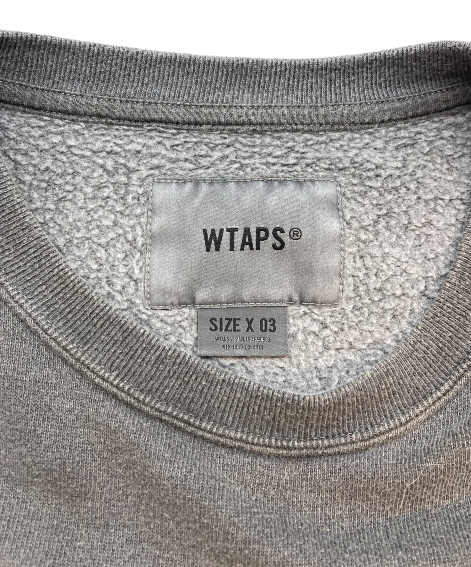 中古・古着通販】WTAPS (ダブルタップス) SIGN-OD SWEATER グレー
