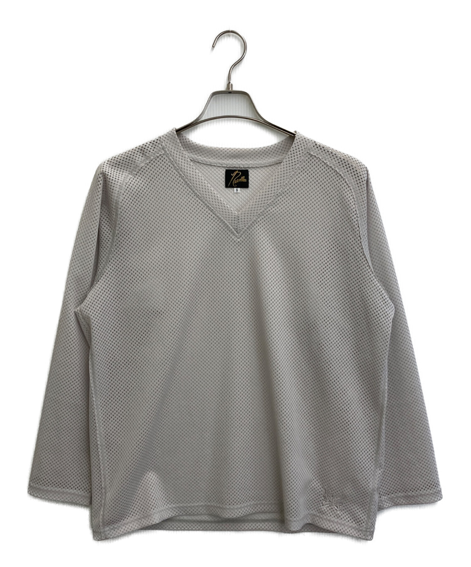 needles トレーナー　Lサイズ 中古・古着通販】Needles (ニードルズ) L/S V-Neck Tee - Raschel Lace