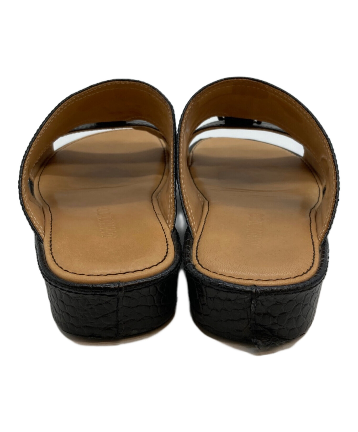 J immy Chooジミーチュウメンズクロコ型押しレザーシューズ【美品】 中古・古着通販】JIMMY CHOO (ジミーチュウ) クロコ型押しレザー