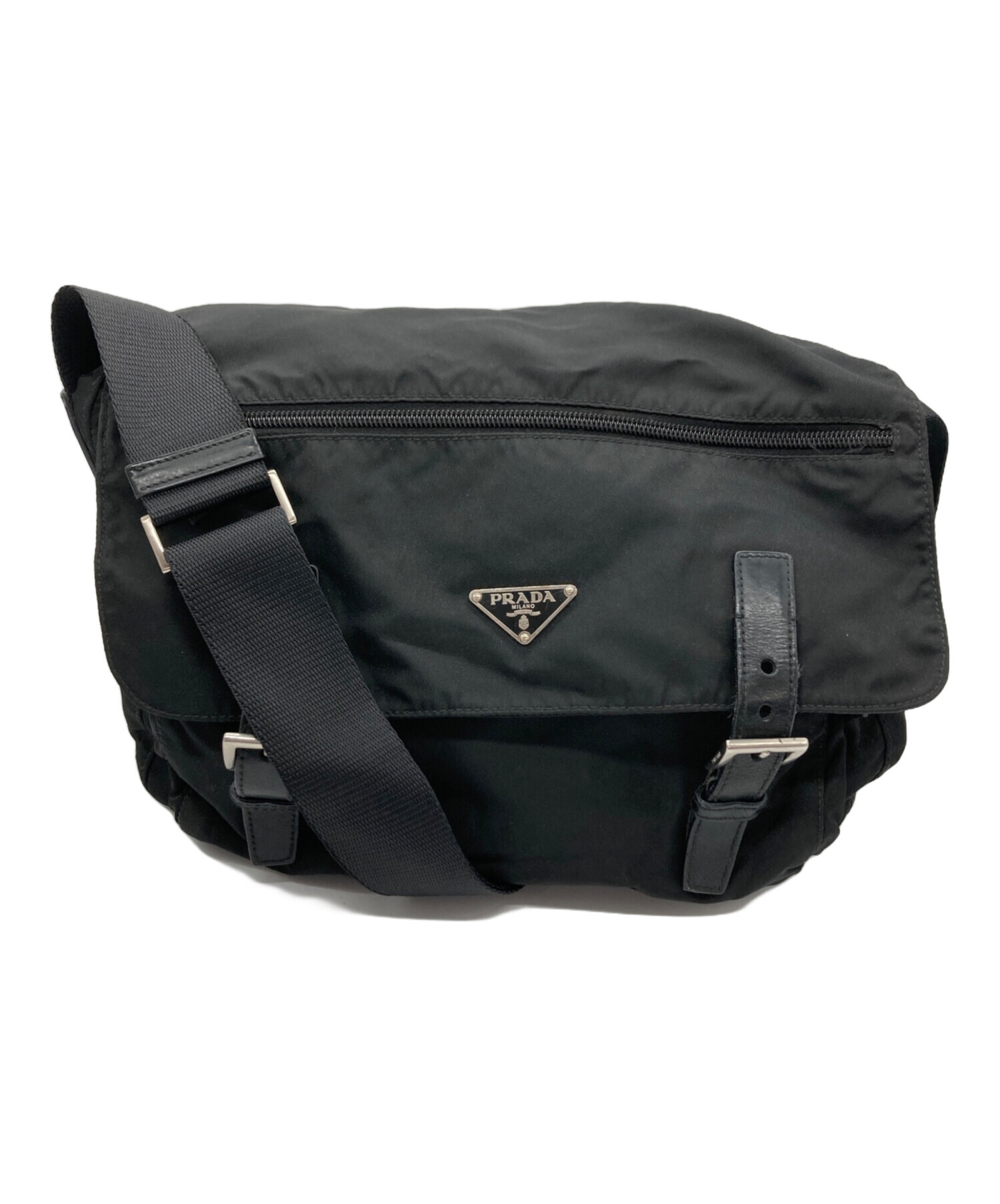 中古・古着通販】PRADA (プラダ) ナイロンメッセンジャーバッグ