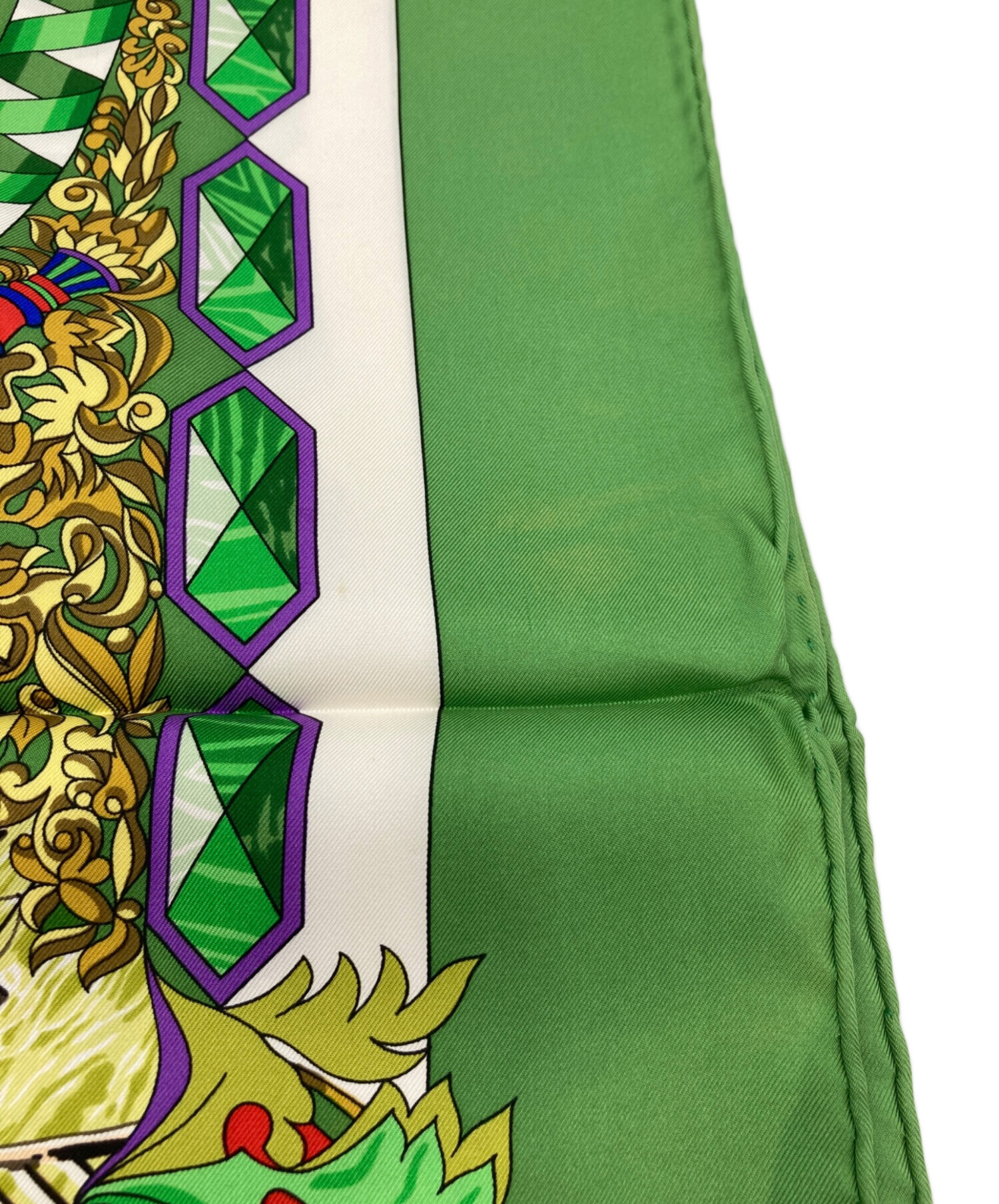 中古・古着通販】HERMES (エルメス) カレ90 総柄シルクスカーフ