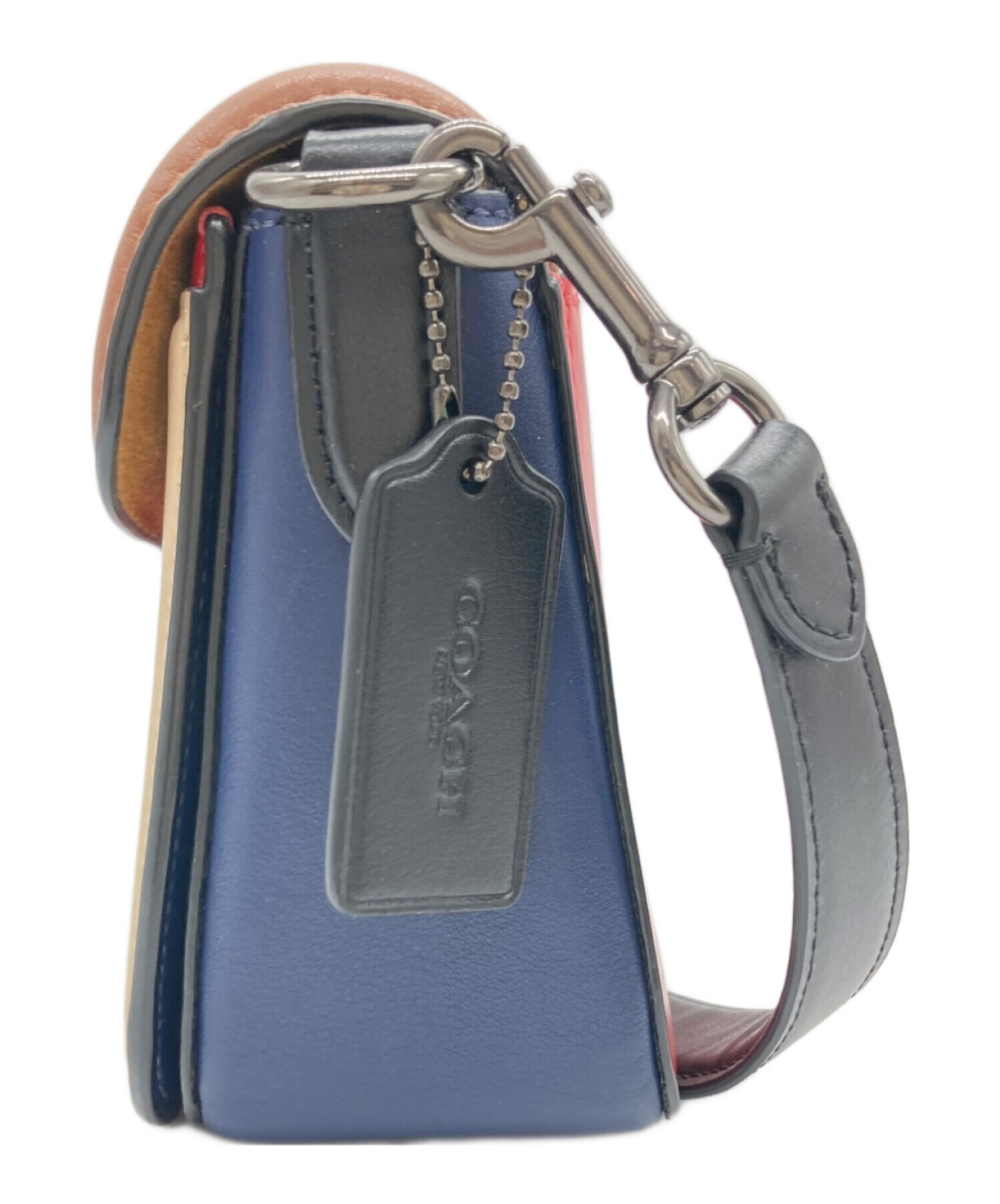 中古・古着通販】COACH (コーチ) Georgie ショルダーバッグ ネイビー 