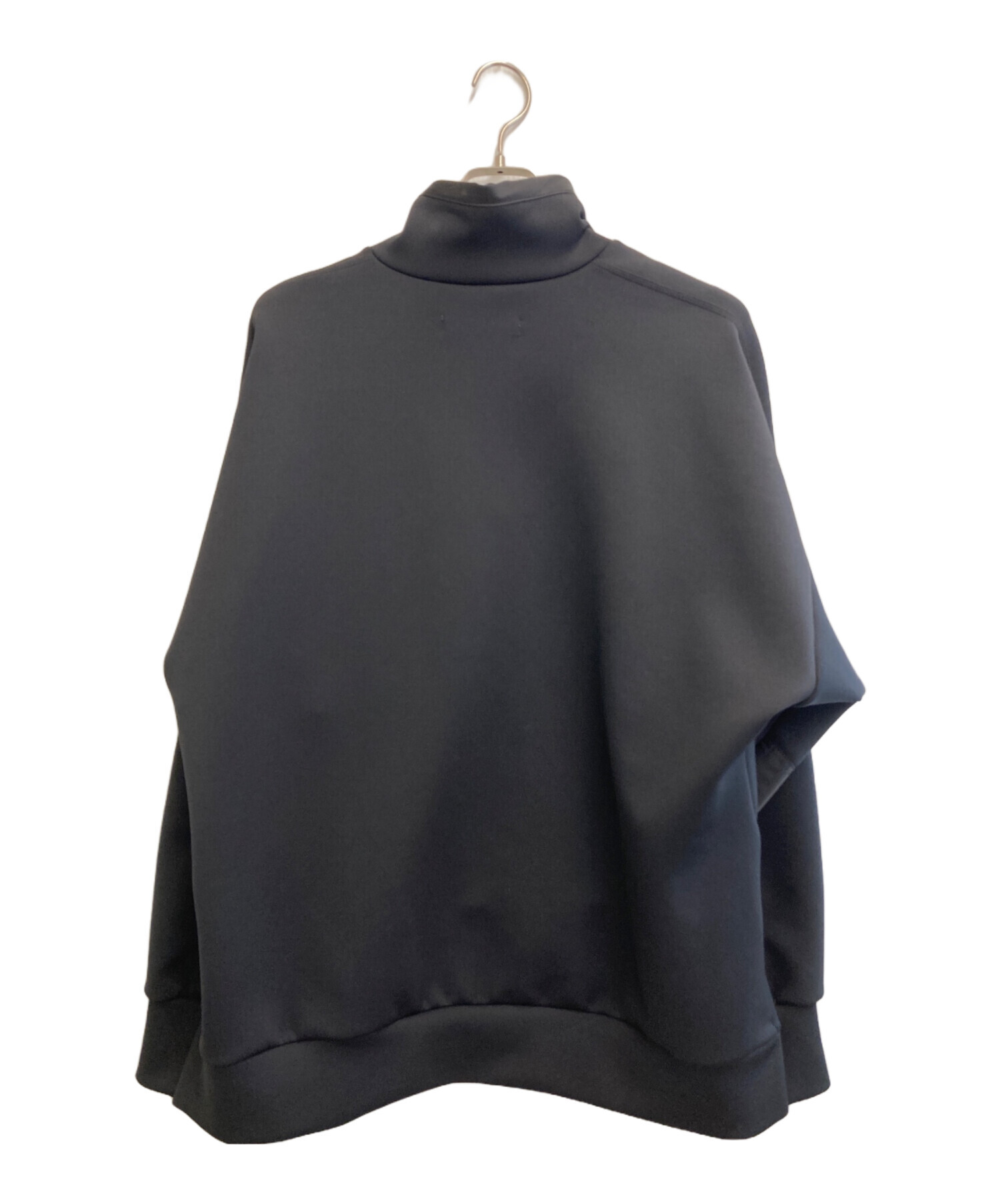 Ujoh ウジョー 切替アシンメトリー プルオーバー スウェット 紺 ​ 中古・古着通販】Ujoh (ウジョー) 異素材コンビスウェット ブラック