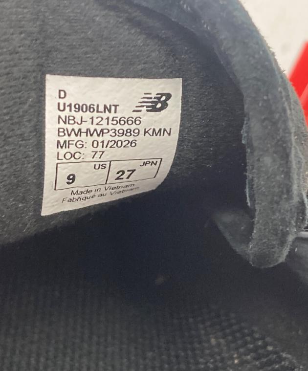 中古・古着通販】NEW BALANCE (ニューバランス) 1906 BLACK SUEDE